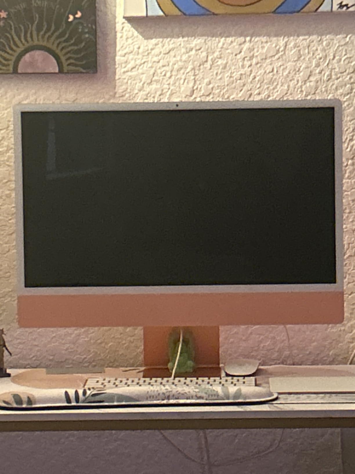 Apple 2023 iMac with Apple M3 chip 8-core CPU, 24-inch, 8GB RAM, 512GB SSD Storage, Blue (Renewed) - Customer Photo 1