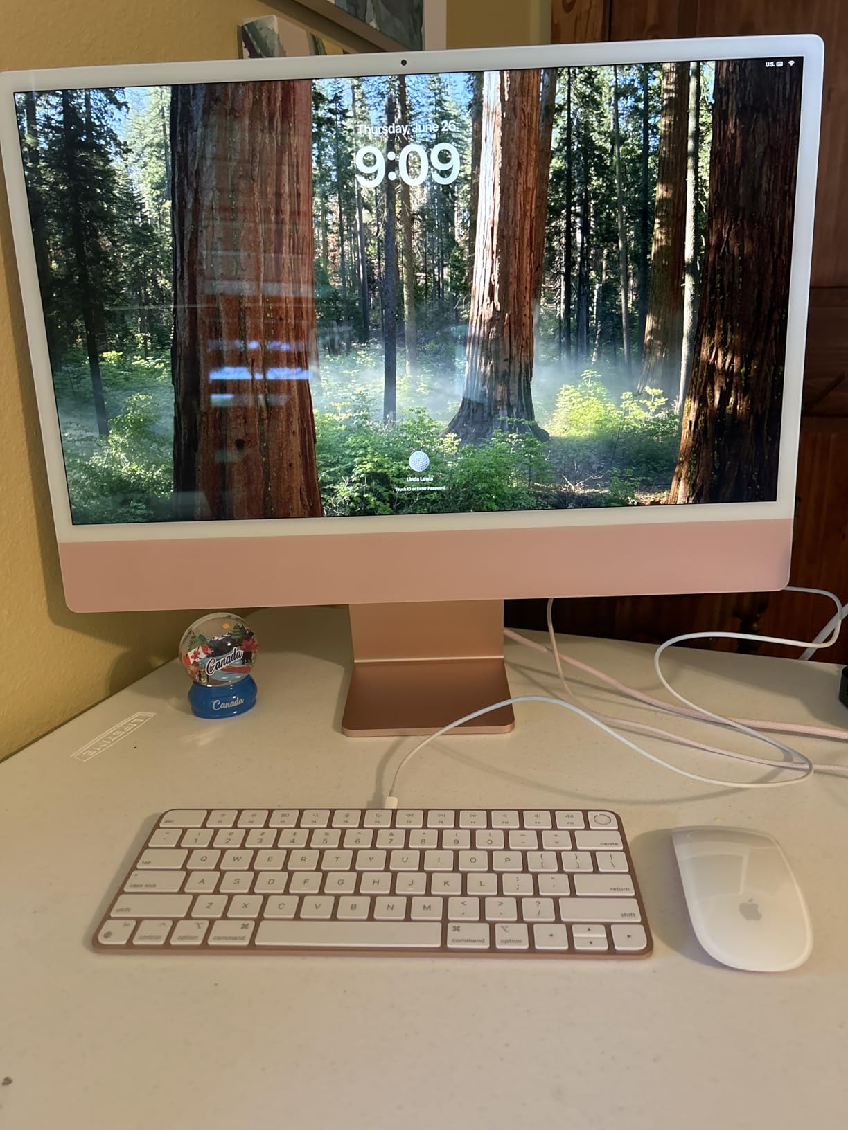 Apple 2023 iMac with Apple M3 chip 8-core CPU, 24-inch, 8GB RAM, 512GB SSD Storage, Blue (Renewed) - Customer Photo 2
