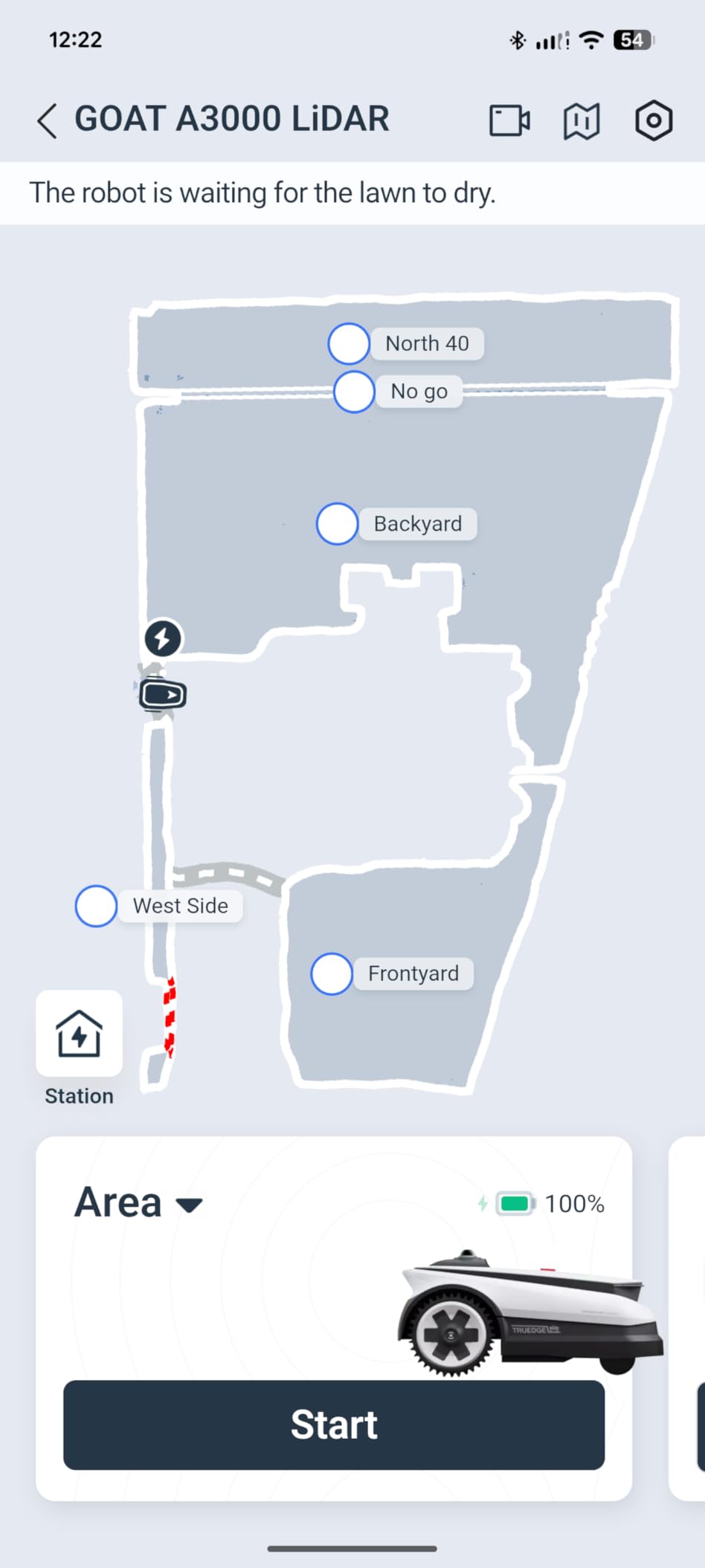 ECOVACS Goat O1000 RTK Robot Lawn Mower, Perimeter Wire Free Vision Robotic Lawnmower for 1/4 Acres Lawn, Automated Mapping, APP Control, 3D Obstacle Avoidance, Zero-Edge Cutting - Customer Photo 1