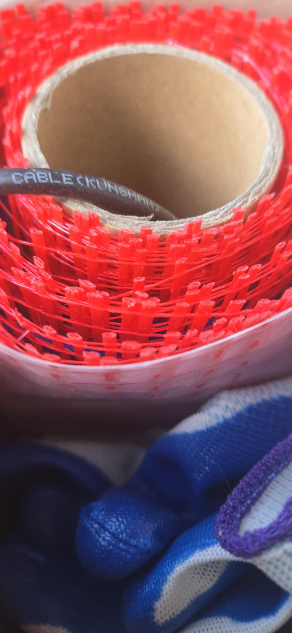 BLARALA Electric Radiant Floor Heating System, 20 Sq.ft Electric Heated Floor Mats for Bathroom, Includes Programmable Thermostat, Heat Mat, Installation Monitor, and Temperature Sensors - Customer Photo 1