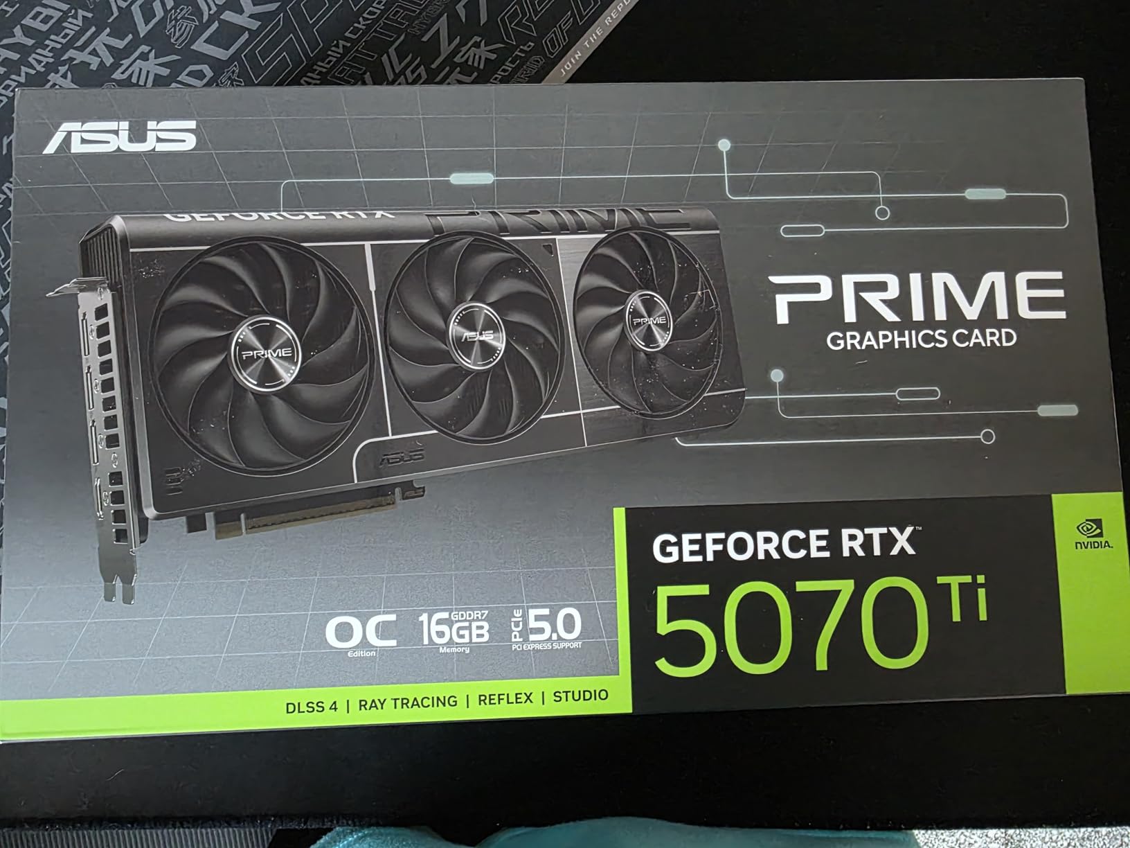 ASUS The SFF-Ready Prime GeForce RTX 5070 Ti OC Edition 16GB GDDR7 Graphics Card (PCIe 5.0, 16GB GDDR7, HDMI/DP 2.1, 2.5-Slot, Axial-tech Fans, Dual BIOS) - Customer Photo 3