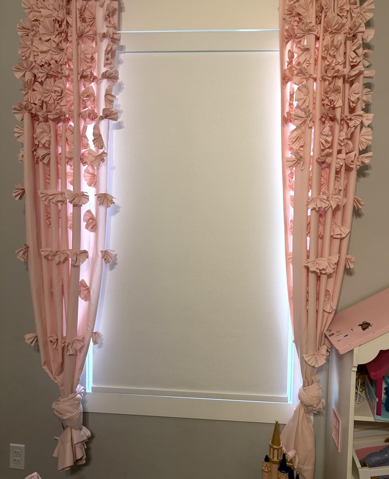 HeyBlinds Motorized Blinds with Remote, 100% Blackout Smart Blinds, Automatic Shades for Windows Compatible with Alexa Google and Homekit customer photo 1