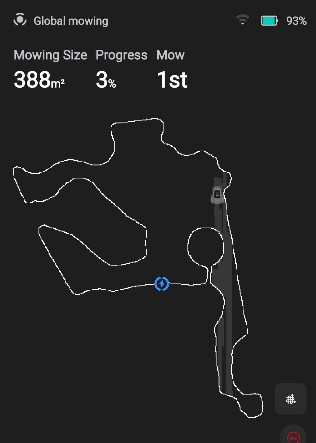 Redkey MGC1000 Robot Lawn Mower with 590ft Boundary Wires for 0.25 Acre (1/4 Acre), 45% Slope, 70Mins Runtime, Auto Recharge, Automatic Robotic Lawn Mower w/Precise Location & Breakpoint Detection - Customer Photo 1