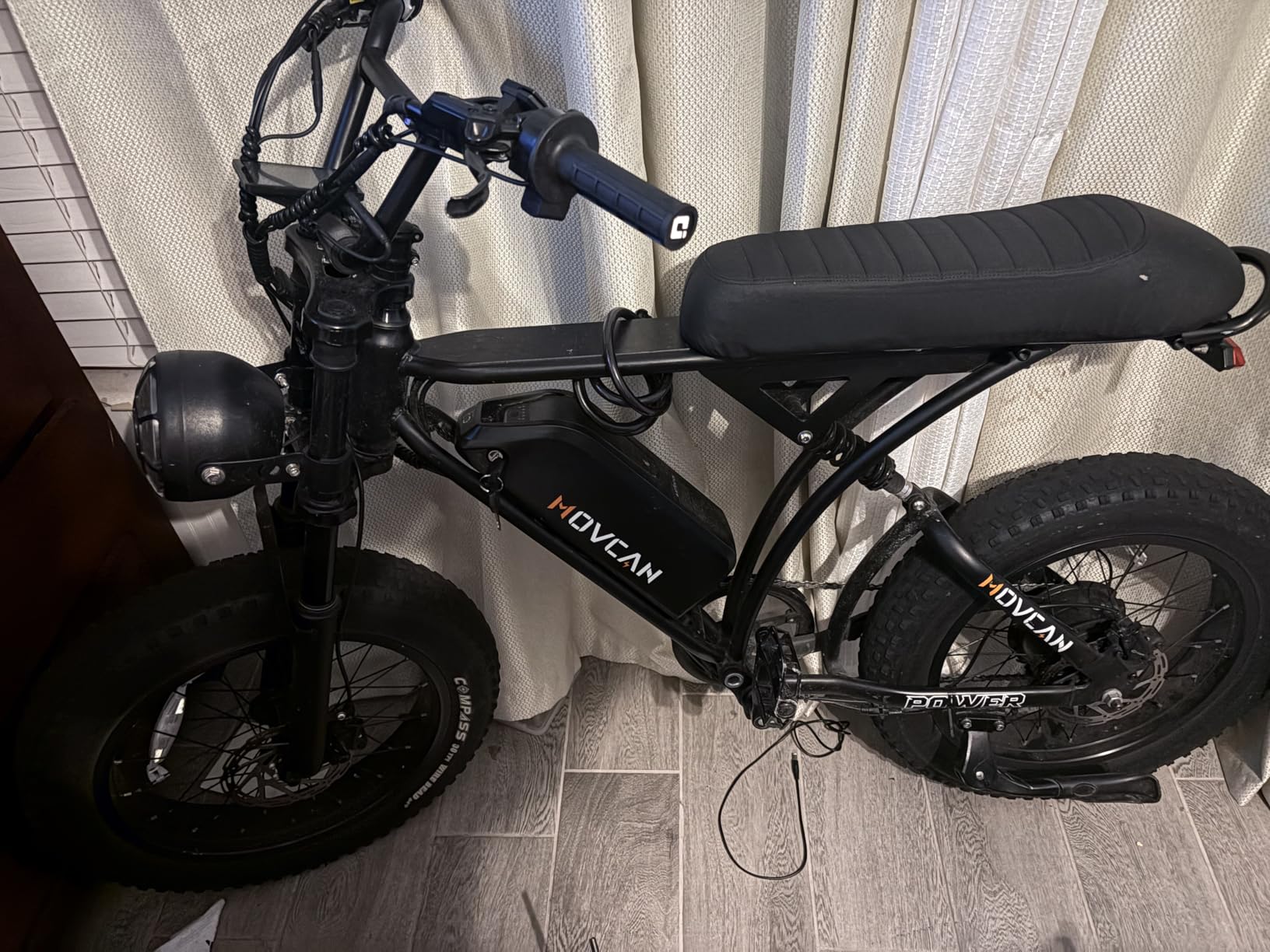 Movcan V60/V60 Pro Electric Bike, 48V 15.6/18.2Ah Removable Battery 20