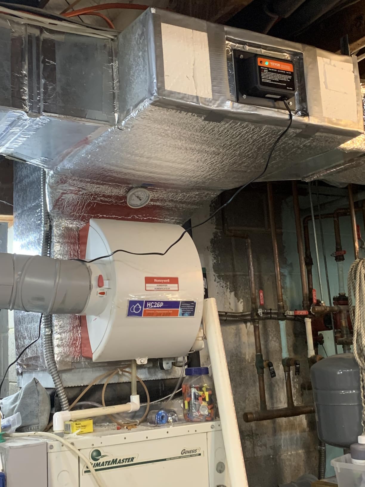 VEVOR HVAC Air Purifier Whole House, 72W 16inch, UV UVC Light in Duct for Ac (Air Conditioning) Duct, Air Scrubber with 2 Replacement Bulb - Customer Photo 1