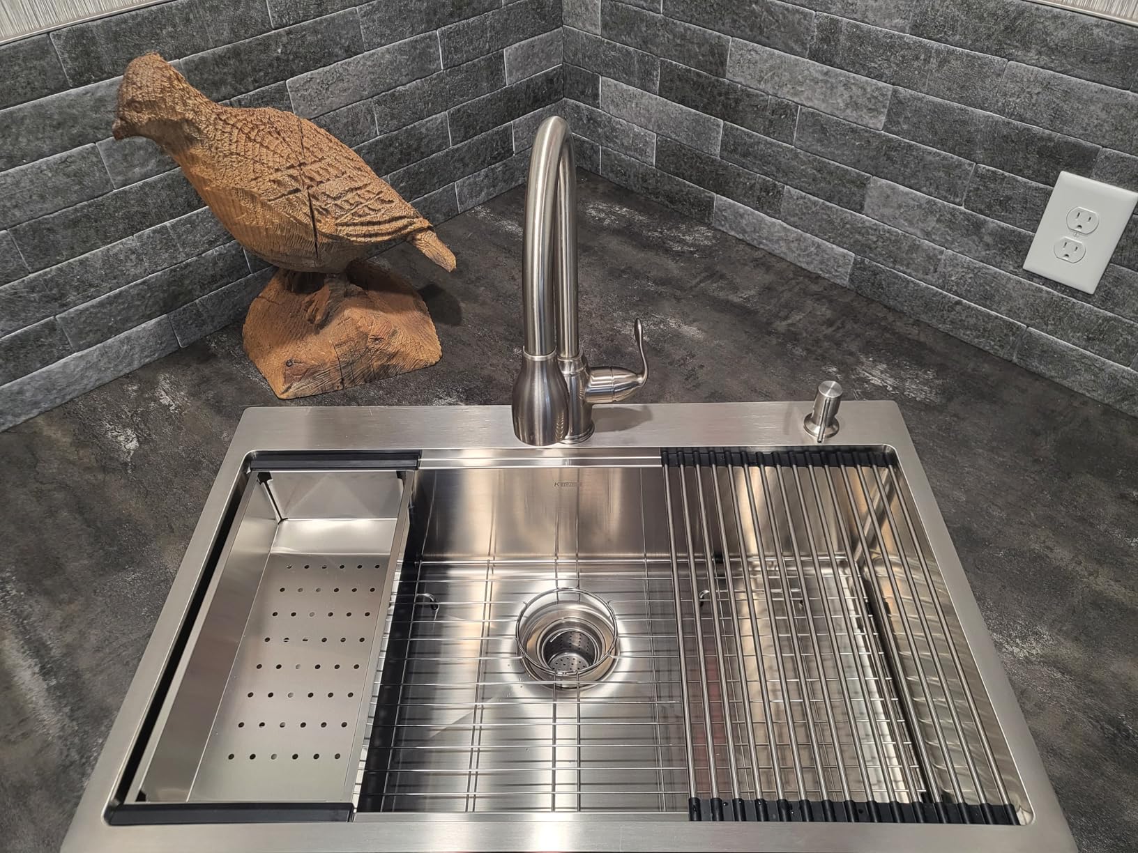 Kichae 15 Inch Outdoor Kitchen Sink - 15