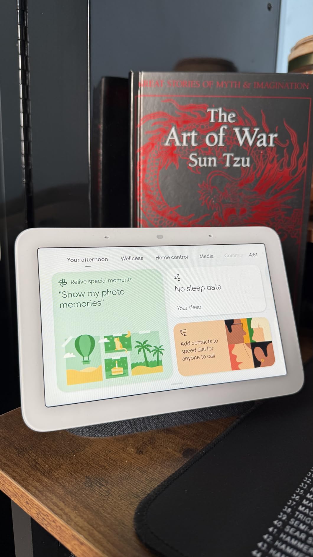 Google Nest Hub 2nd Generation, Taiwan Model, Multi Language Nest Hub 7-inch with English Compatibility, GA01892-TW GUIK2 (Charcoal) - Customer Photo 1