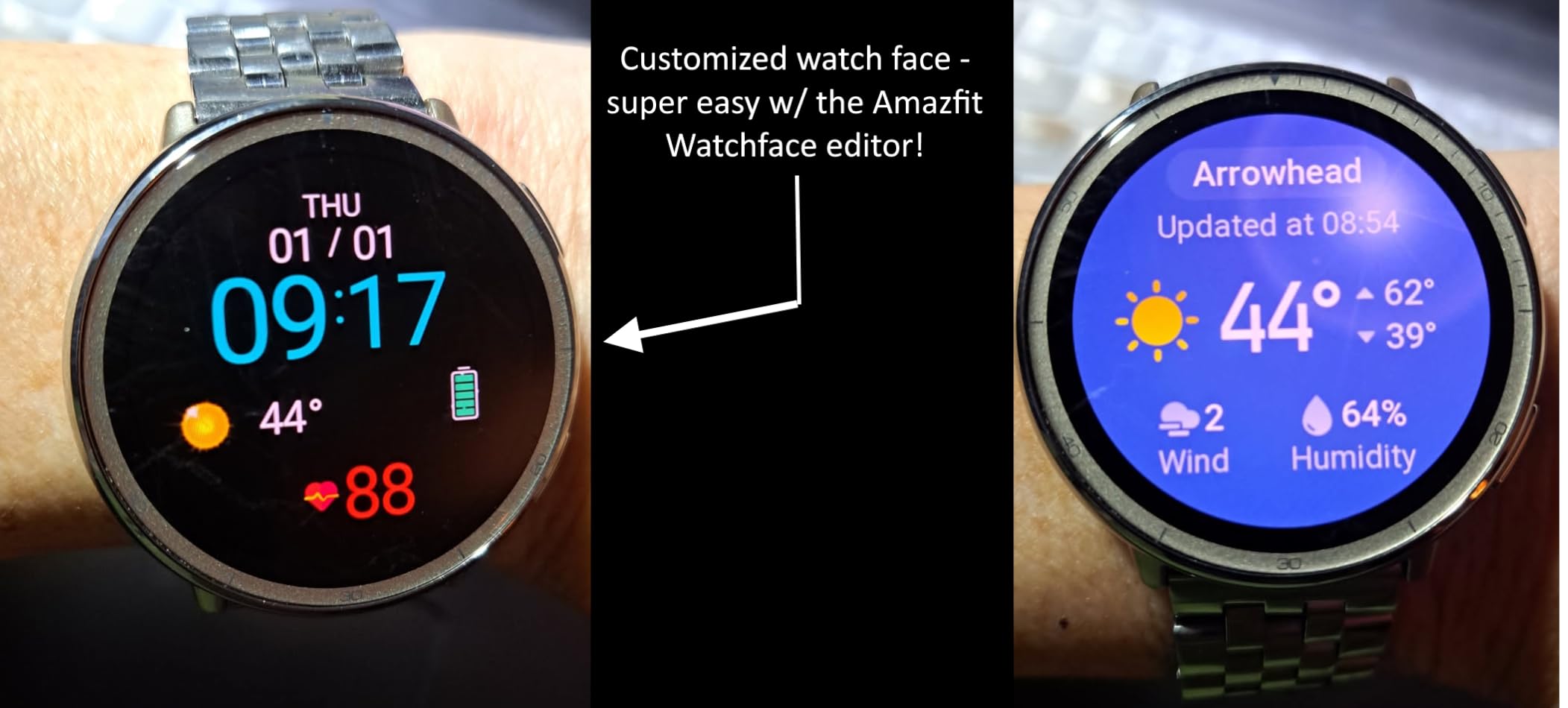 Amazfit Active 2 Sport Smart Watch Fitness Tracker for Android and iPhone, 44mm, 10 Day Battery, Water Resistant, GPS Maps, Sleep Monitor, 160+ Workout Modes, 400 Face Styles, Silicone Strap, Free App - Customer Photo 2