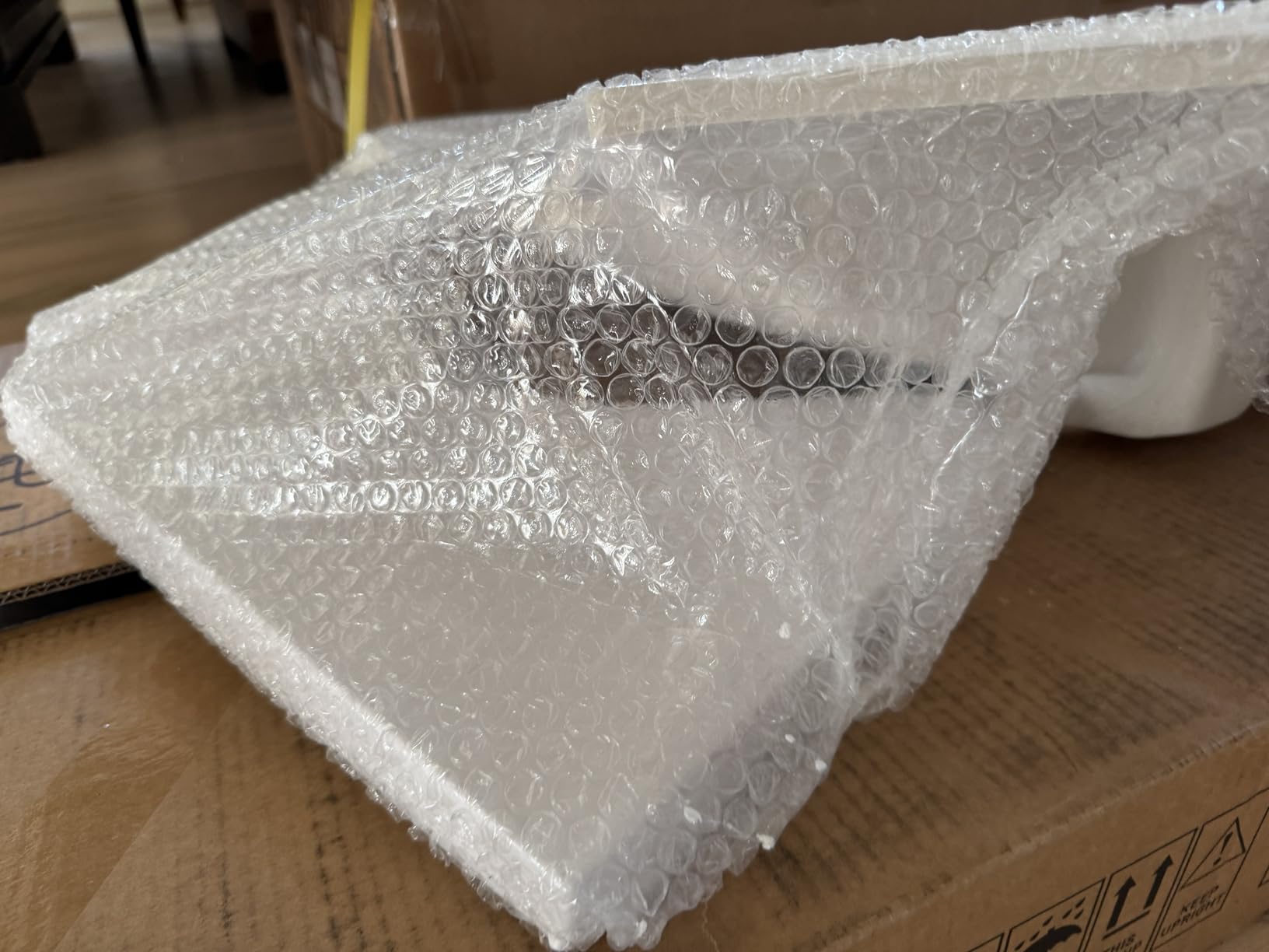 Merax 36 Inch Floating Bathroom Vanity Cabinet with Sink, Modern Fluted Wall Mounted Bathroom Vanity with 2 Drawers & 2 Doors, Gold Metal Pulls, Single Sink Vanity Top - Customer Photo 2