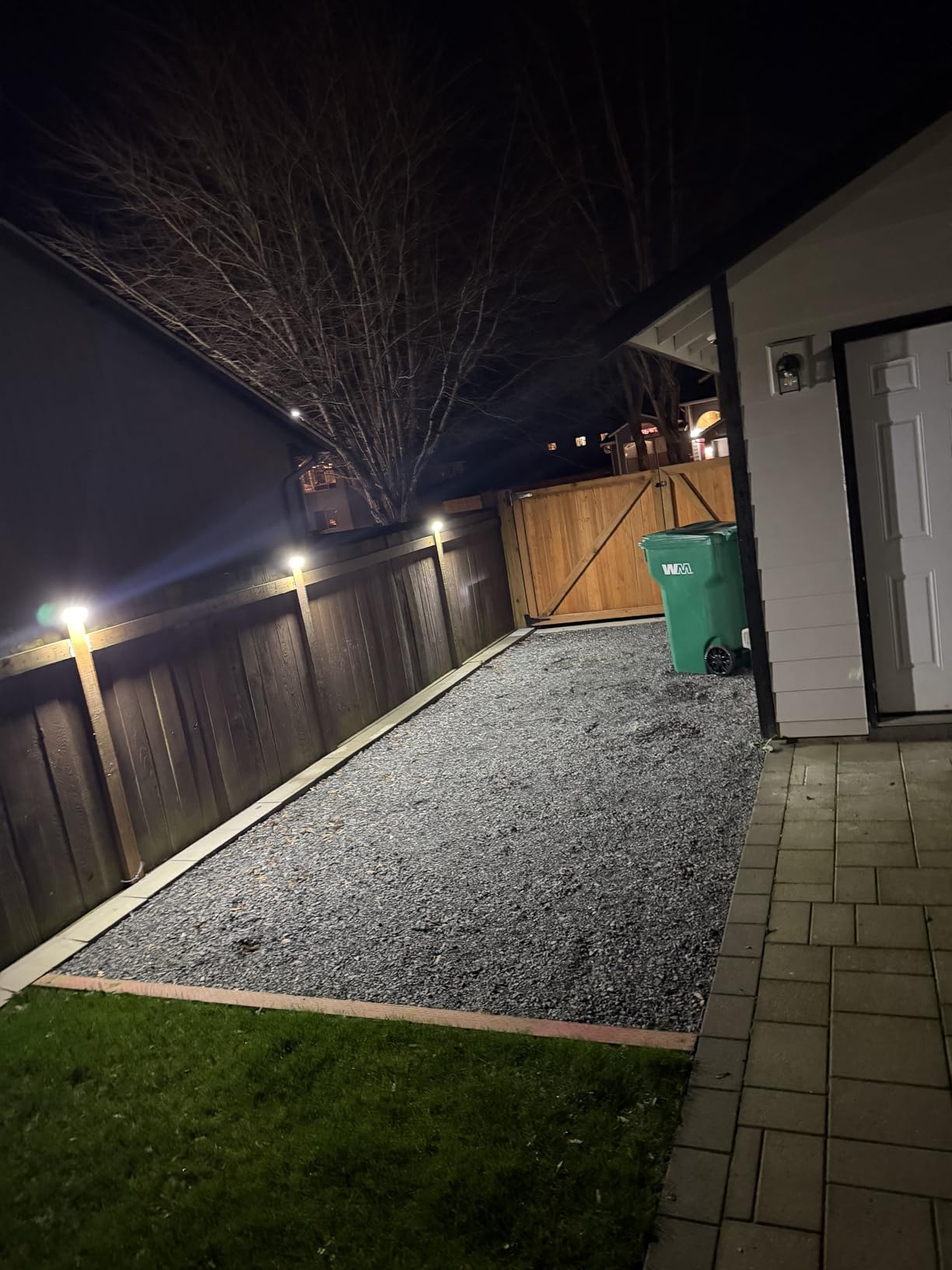 HMCITY 120 LED Outdoor Solar Lights with Motion Sensor and 3 Lighting Modes, IP65 Waterproof Wide Solar Wall Lights Ideal for Garden Patio Yard (Front Button 6Packs, Black Shell-Daylight White) - Customer Photo 2