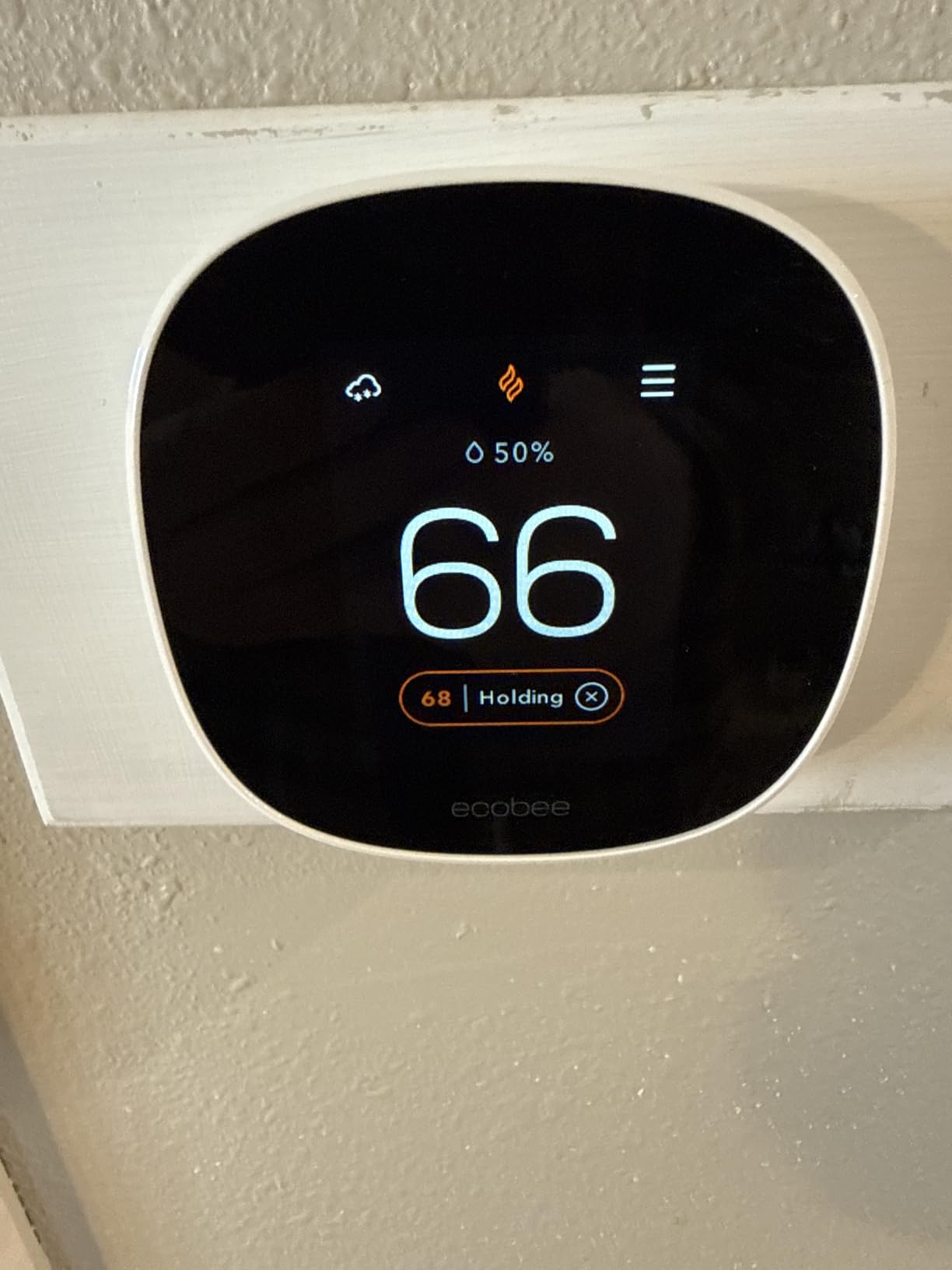 Ecobee Smart Thermostat Essential - Energy Star Certified programmable Wi-Fi Thermostat - Works with Siri, Alexa, and Google Assistant - Customer Photo 1