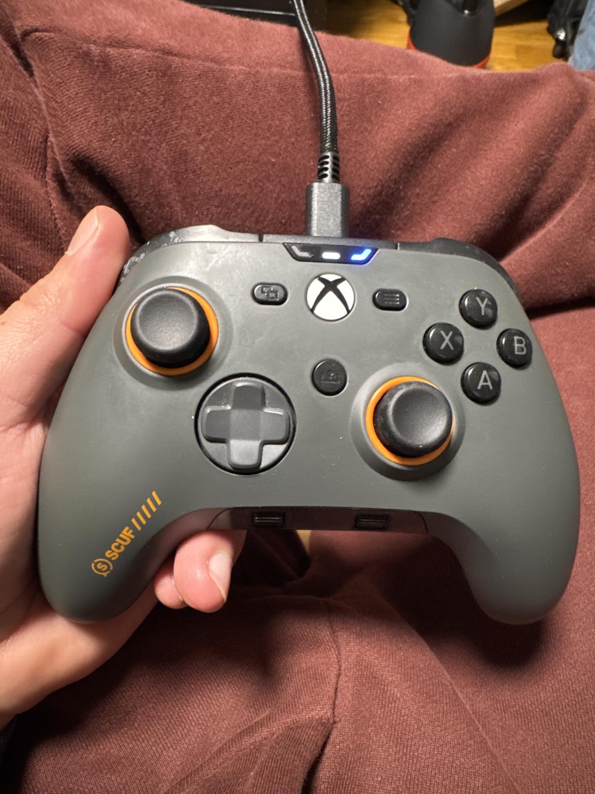 SCUF VALOR PRO Wired Performance Xbox Controller – Customizable Back Paddles, Instant Triggers, Hall Effect Thumbsticks, Audio Controls, Xbox Series X|S, Xbox One, Windows PC – Steel Gray - Customer Photo 4