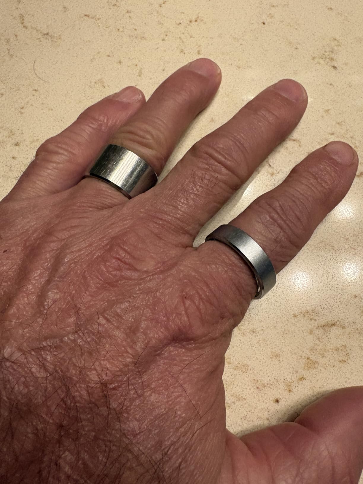 Smart Health Ring for Women Men Fitness Tracker with Heart Rate, Blood Oxygen, Blood Pressure, Sleep Monitoring, Step Counting, IP68 Waterproof for iOS and Android, No Subscription Fee, Rose Gold 8 - Customer Photo 1