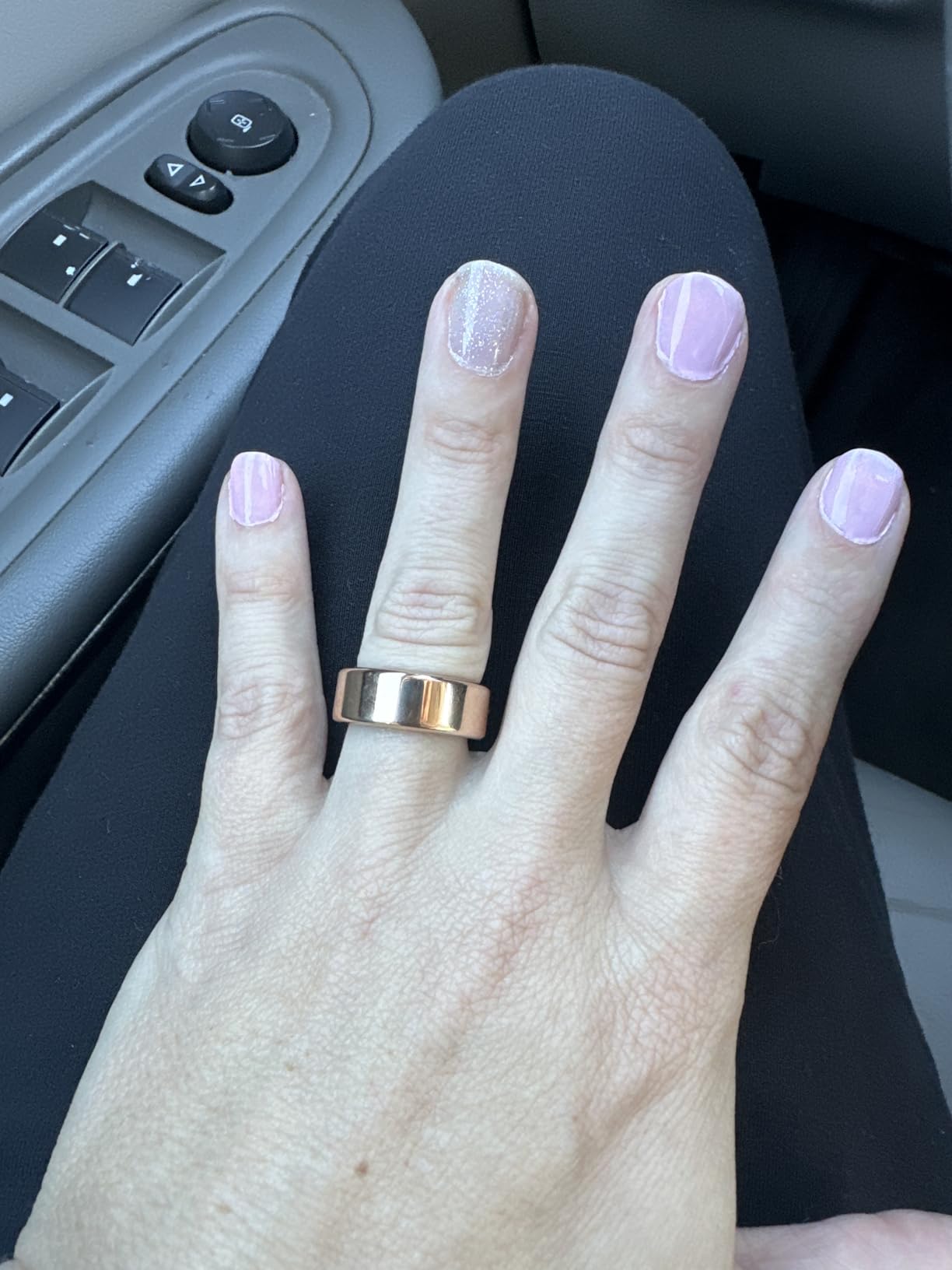 Smart Health Ring for Women Men Fitness Tracker with Heart Rate, Blood Oxygen, Blood Pressure, Sleep Monitoring, Step Counting, IP68 Waterproof for iOS and Android, No Subscription Fee, Rose Gold 8 - Customer Photo 2