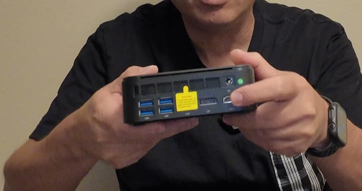 KAMRUI Hyper H1 Mini Gaming PC, AMD Ryzen 7 6800H, 32GB DDR5 4800MHz 1TB M.2 NVMe PCIe3.0x4 SSD Mini PC(8C/16T,up to 4.7GHz), 16MB L3 Smart Cache, Triple 4K Display/WiFi6/BT5.2/Mini Desktop Computers - Customer Photo 1