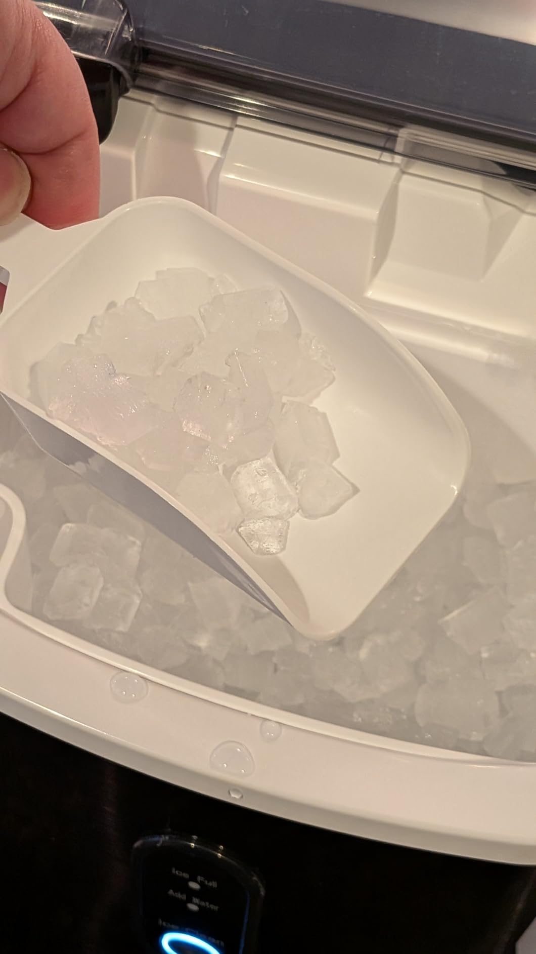 Antarctic Star Nugget Ice Maker Countertop with Soft Chewable Ice, Portable Sonic Ice Maker with Basket and Scoop, Removable Top Cover, Auto-Cleaning for Home/Party/RV/Camping (Stainless Steel Silver) - Customer Photo 2