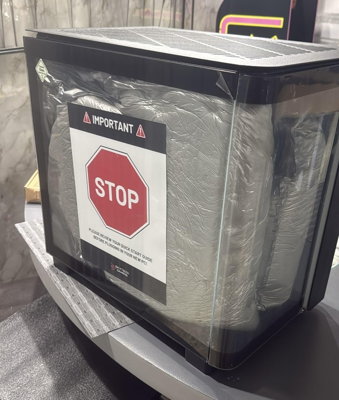 Skytech King 95 Gaming PC Desktop, Ryzen 7 9700X 3.8 GHz (5.5GHz Turbo Boost), NVIDIA RTX 5070 12GB GDDR7, 1TB Gen4 SSD, 32GB DDR5 RAM 6000 RGB, 850W Gold PSU, 360mm ARGB AIO, Wi-Fi, Win 11 Home - Customer Photo 2