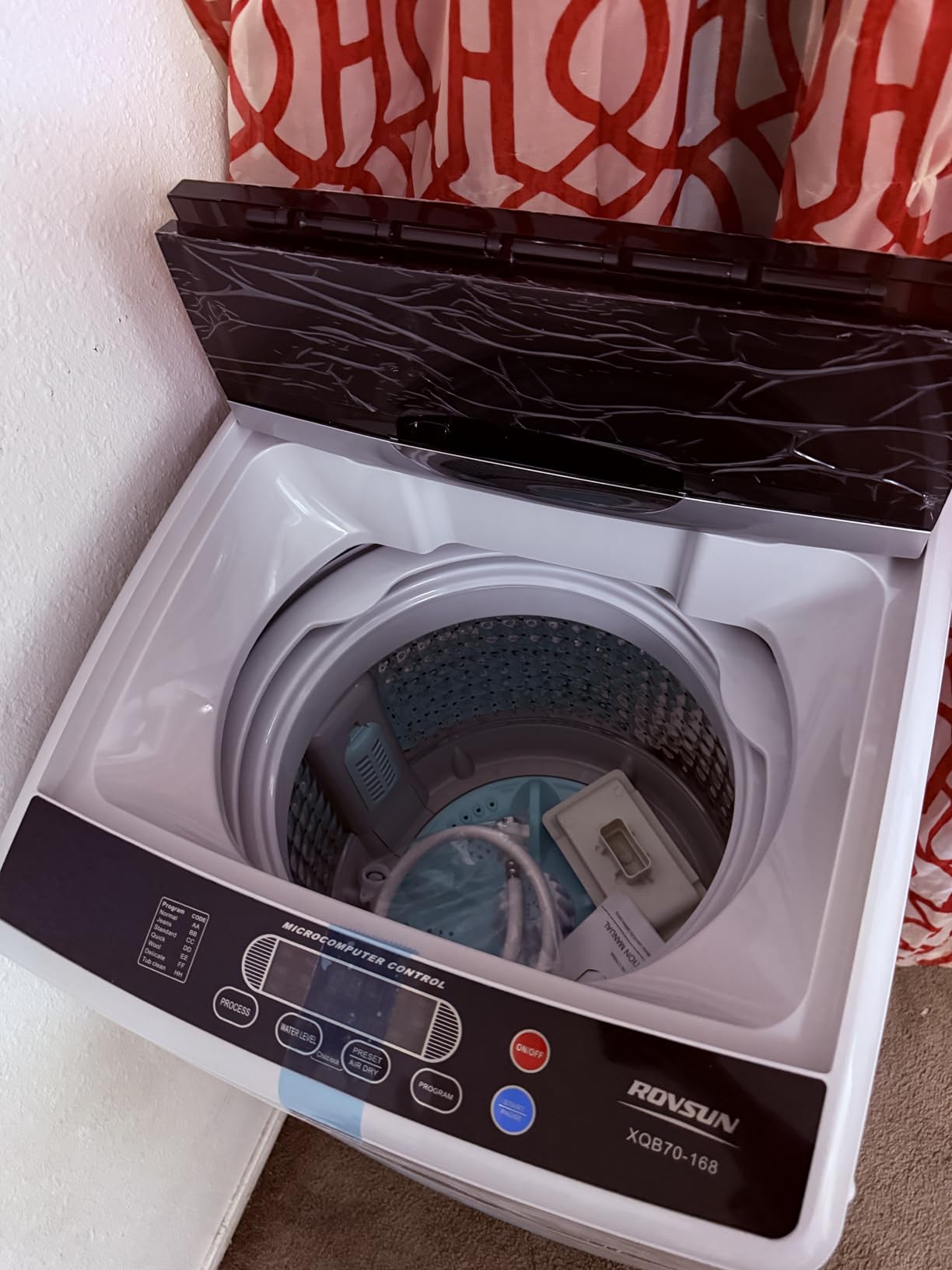 ROVSUN 17.8LBS Portable Washing Machine, Full-Automatic Electric Laundry Machine with Stainless Steel Drum, Compact Washer and Spin Dryer Combo with Drain Pump for Apartment, Dorm, Home - Customer Photo 1