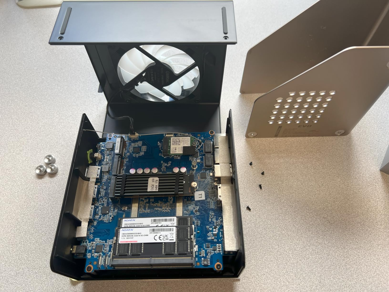 GMKtec Mini PC Workstation, Intel Core i9 13900HK(14C/20T) up to 5.4GHz, Mini Computer 32GB DDR5 RAM 1TB SSD, 8X USB Ports/COM/HDMI/DP Office Business - Customer Photo 5