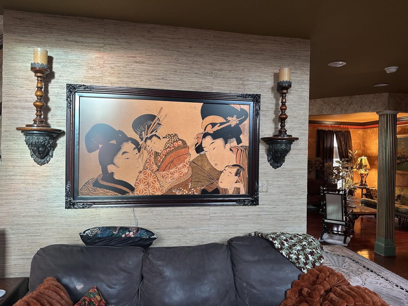 Samsung 55-Inch Class The Frame LS03F 4K QLED Smart TV (2025 Model) Slim Fit Wall Mount, Modern Frame Design, NQ4 AI Gen2 Processor, Art Mode, Artful Picture Quality, Samsung Vision AI, Alexa Built-in - Customer Photo 1