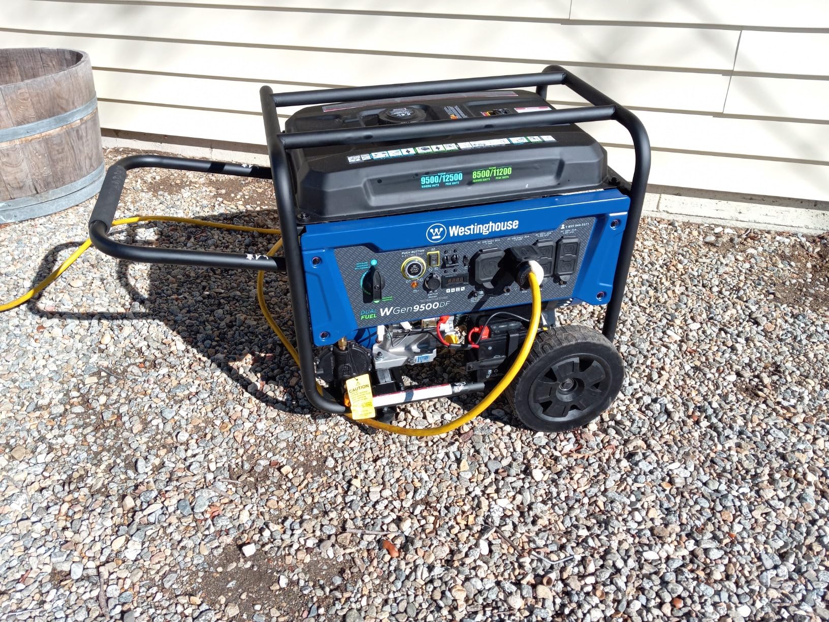 Westinghouse 13500 Peak Watt Dual Fuel Home Backup Portable Generator, Remote Electric Start, Transfer Switch Ready, Gas and Propane Powered - Customer Photo 1