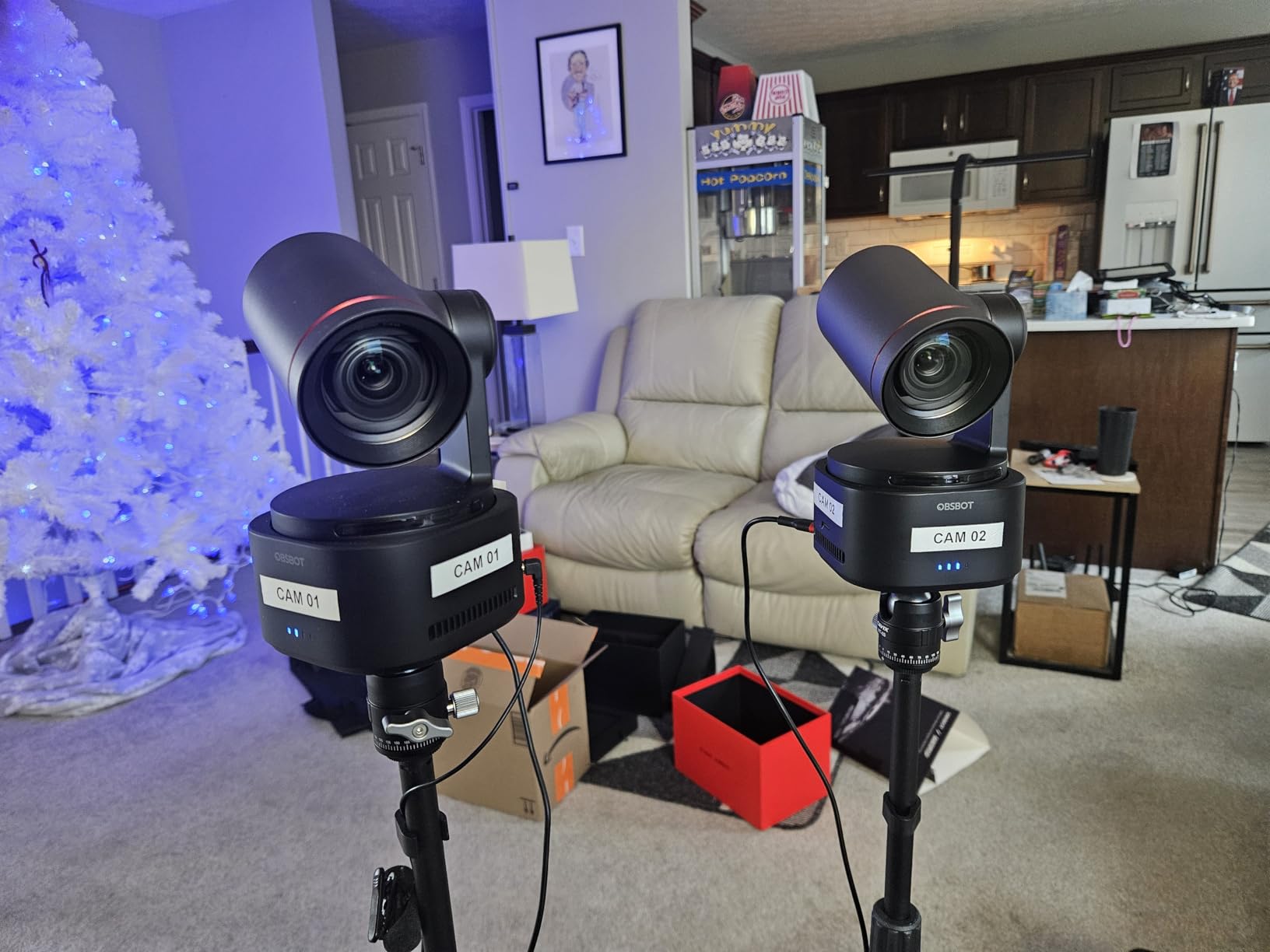 OBSBOT Tail 2 PTZR NDI Camera 4K@60FPS, Pro AI Tracking, 1/1.5