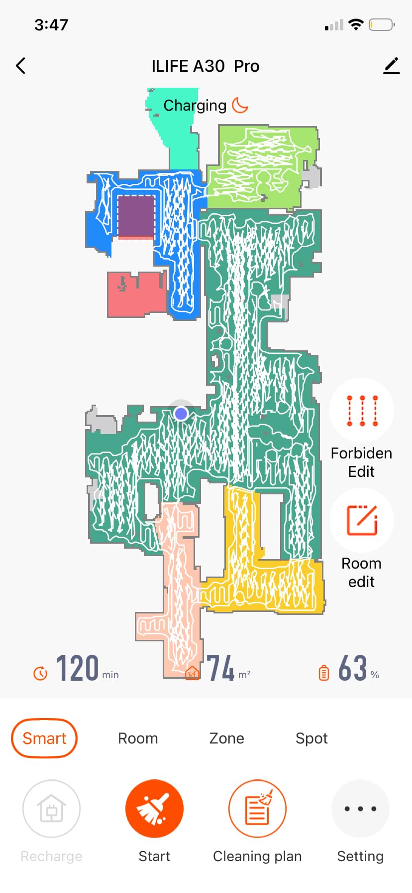 ILIFE A30 Pro Robot Vacuum and Mop, Self Emptying Station for 60 Days, 5000Pa Suction, LiDAR Navigation, No-Go Zones, 2.4G WiFi/App/Alexa/Remote Control, Clean Hard Floors to Medium-Pile Carpet, 110V - Customer Photo 2