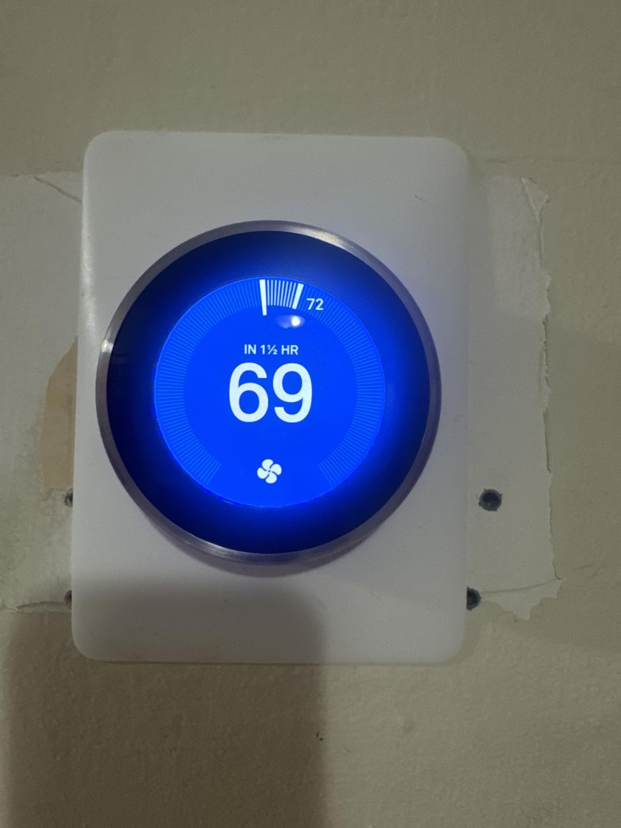 Google Nest Learning Thermostat - 3rd Gen - Programmable Smart Thermostat for Home - Compatible with Alexa (Stainless Steel) - Customer Photo 2