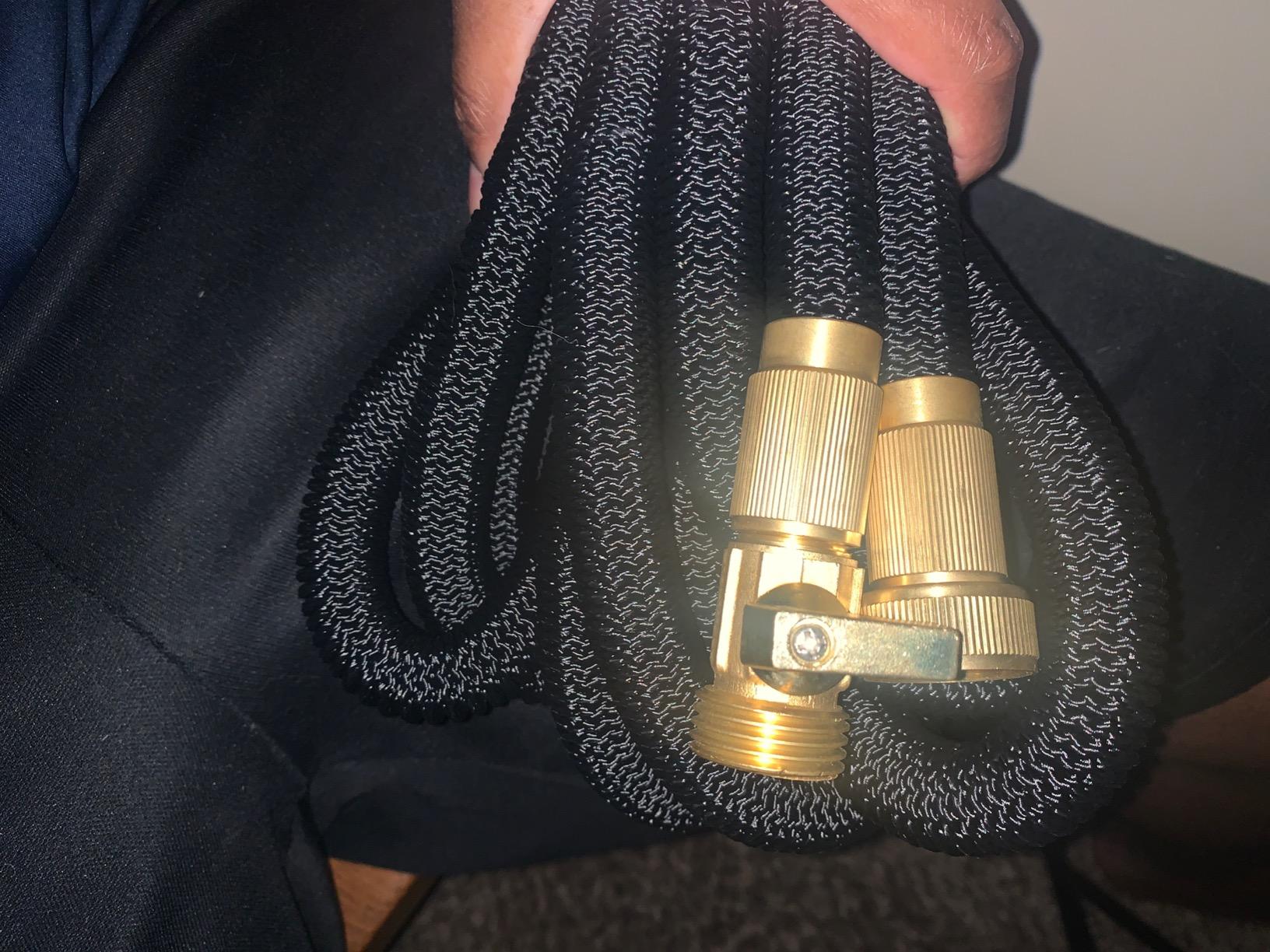 Flexi Hose Expandable Garden Hose with 8 Function Nozzle, 50FT - Lightweight Retractable Garden Hose, Water Hose - No-Kink Flexibility, 3/4 Inch Solid Brass Fittings and Double Latex Core customer photo 2