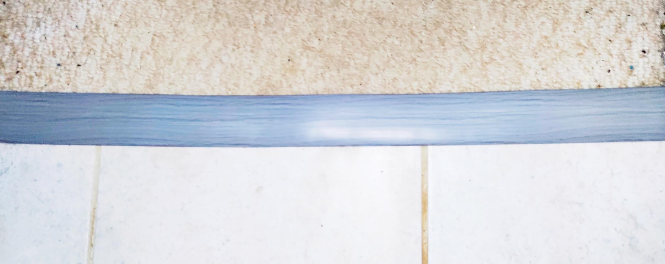 DAILISEN 9.84ft T Molding Flexible Self Adhesive T Shape Floor Transition Strip Bendable T Rubber Trim T Transition Strip for Tile to Laminate Flooring - Customer Photo 1