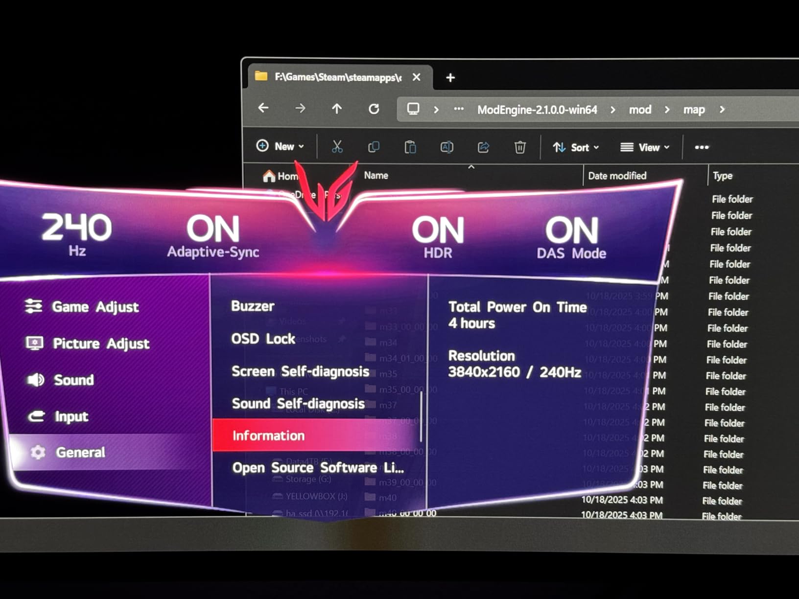 LG 32GX870A-B 32-inch Ultragear 4K UHD (3840 x 2160) OLED Gaming Monitor, Dual-Mode, 240Hz, 0.03ms, NVIDIA, AMD FreeSync Premium Pro - Customer Photo 2