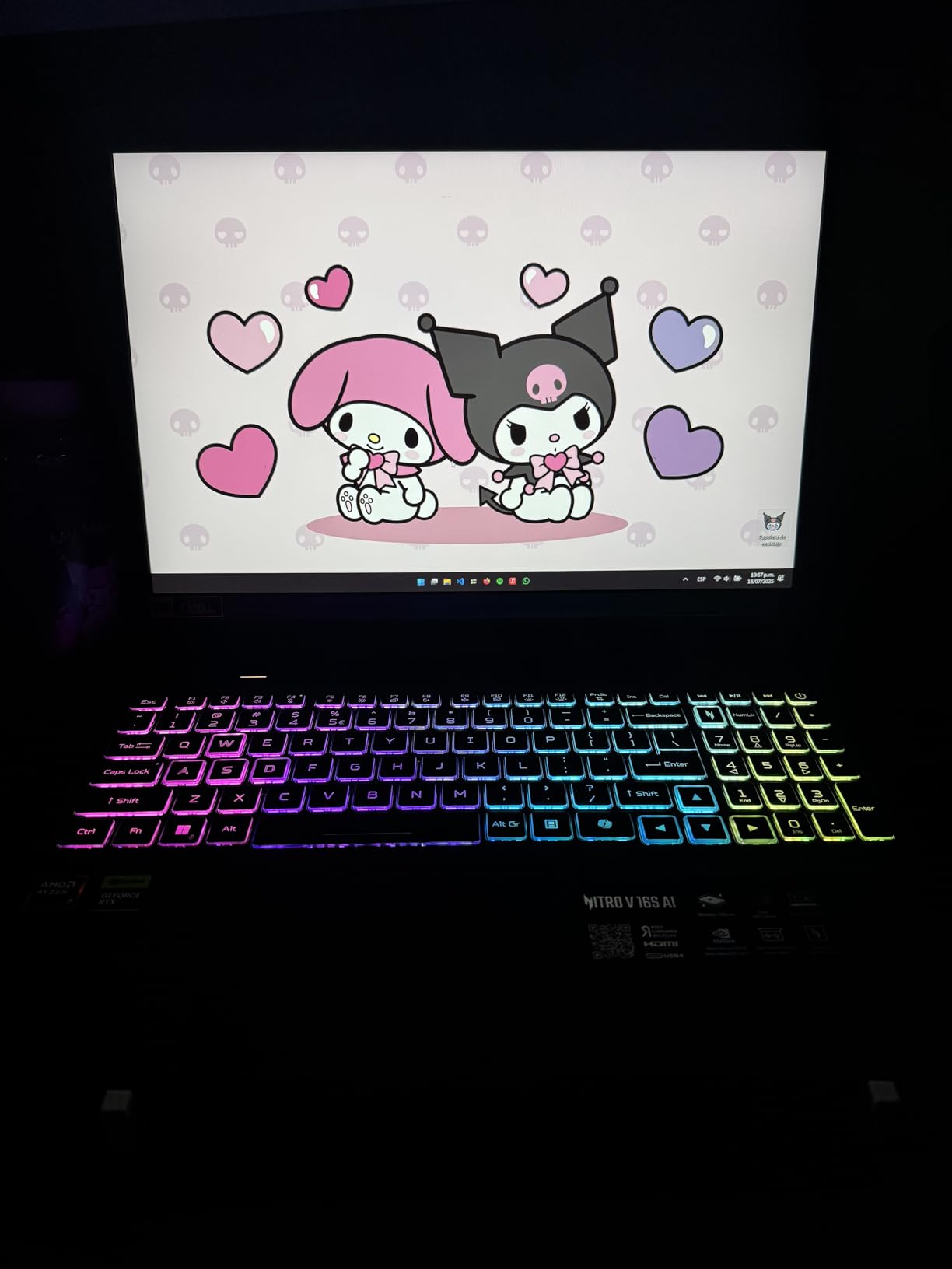 Acer Nitro V 16S AI Gaming Laptop | NVIDIA GeForce RTX 5060 GPU | AMD Ryzen 7 260 Processor | 16