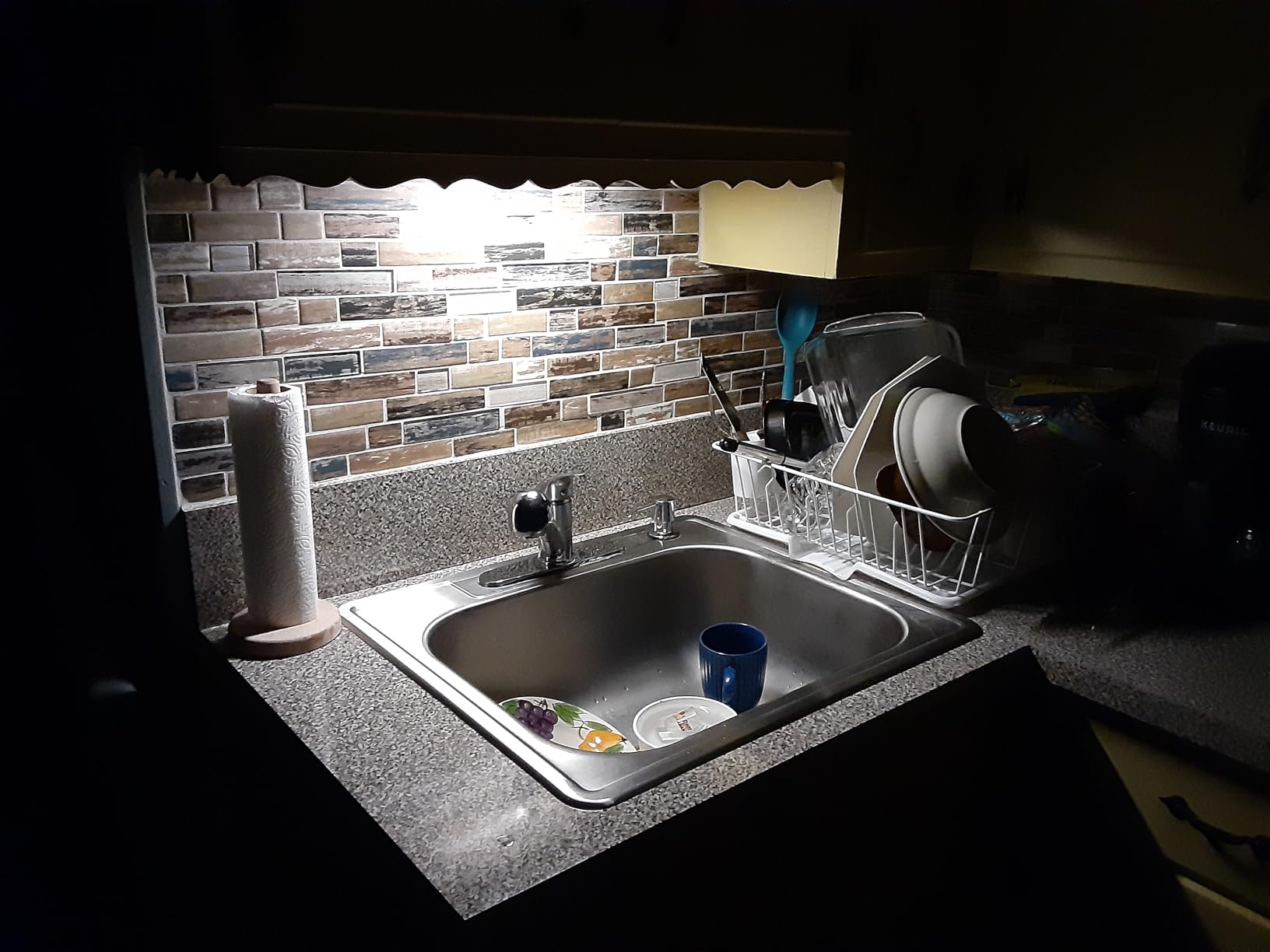 Gritin 10.2inch Under Cabinet Lighting Rechargeable 2 Pack- 3 Color Temps&5 Level Brightness, Super Bright, 4 Modes, Motion Sensor, Long Lasting - Easy Installation Magnetic Under Closet Lights - Customer Photo 1