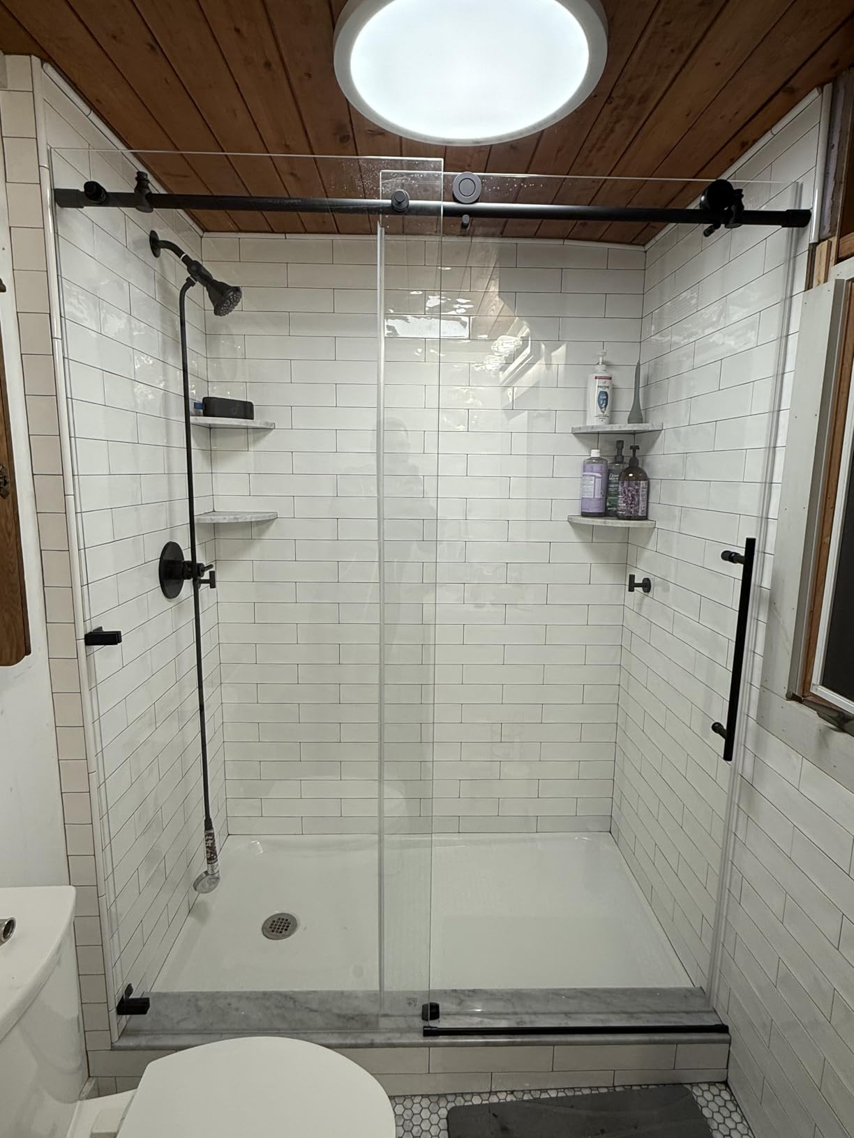 KPUY Frameless Shower Door, 55-60