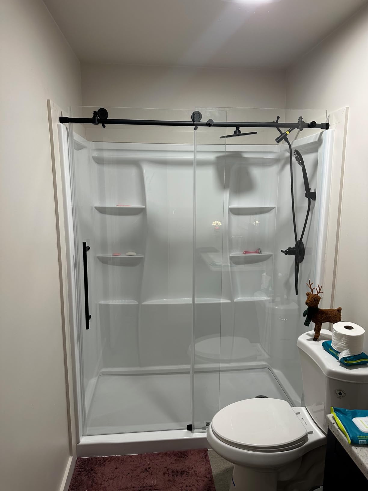 KPUY Frameless Shower Door, 55-60