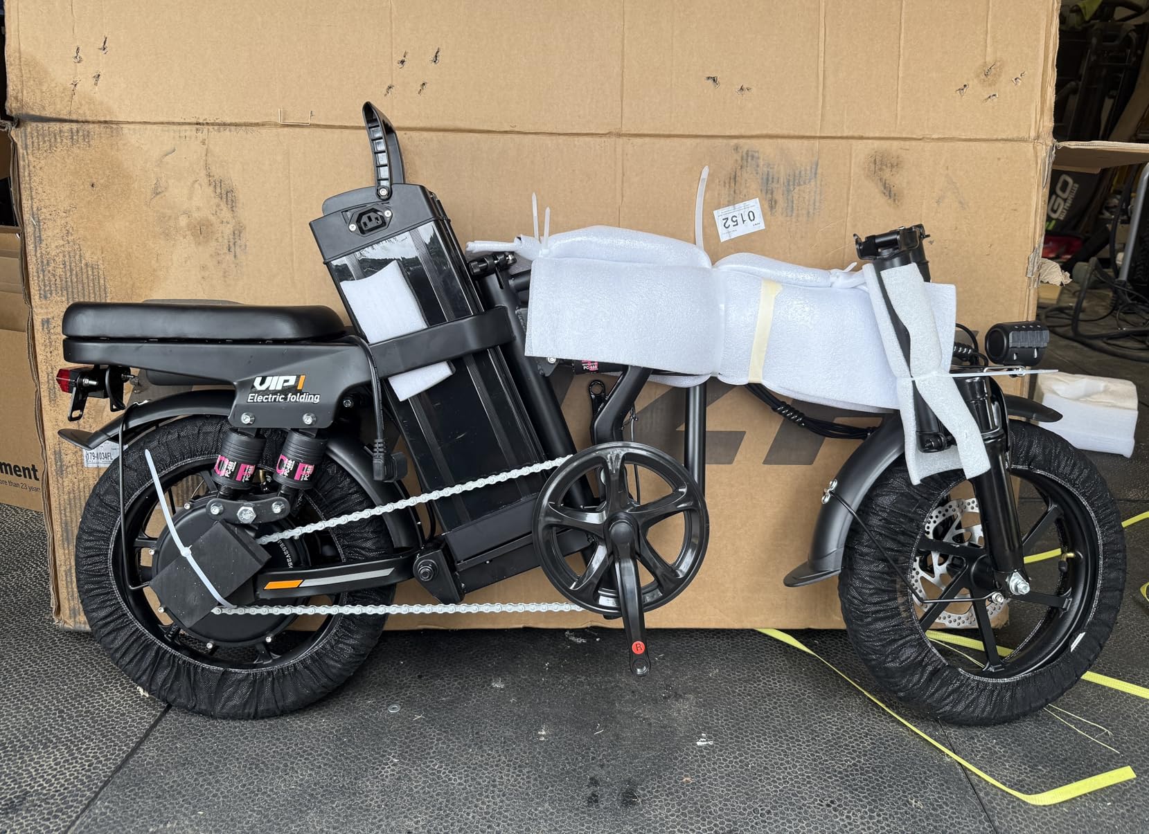 DTTZH A12 Foldable Ebike for Adults, 2000W/1000W, 40/28MPH, 52V 25Ah, 48V 15Ah, Keyless Ignition, 60-80 Miles Range Folding Electric Bike, 14