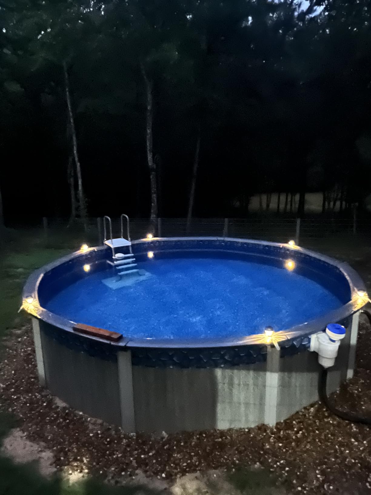Solar Pool Lights for Above Ground Pools, LED Energy Saving Warm White Light, Waterproof for Frame Swimming Pools Night Accessories (6) - Customer Photo 2