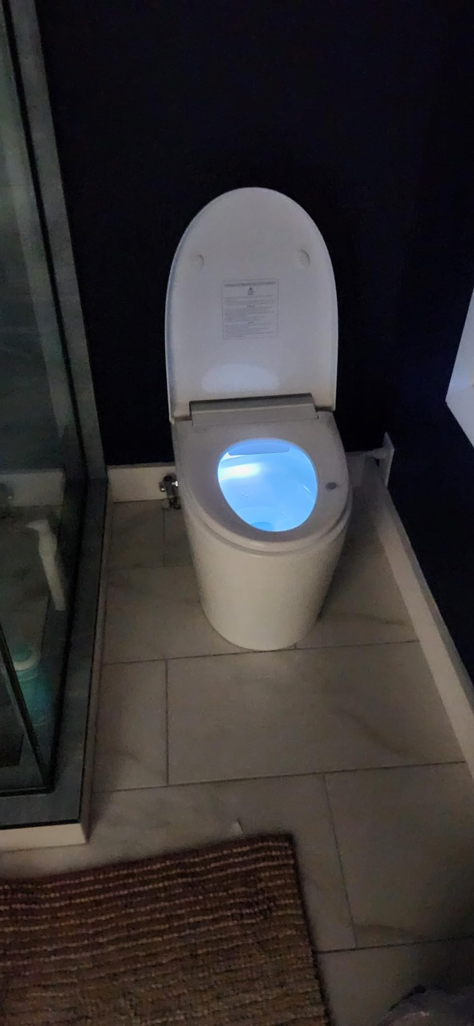 LEIVI Smart Toilet with Built-in Bidet Seat, Tankless Toilet with Auto Lid Opening, Closing and Flushing, Heated Seat, Digital Display, Remote Control, Elongated - Customer Photo 1