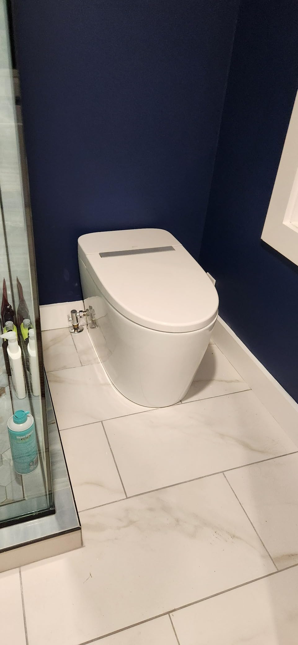 LEIVI Smart Toilet with Built-in Bidet Seat, Tankless Toilet with Auto Lid Opening, Closing and Flushing, Heated Seat, Digital Display, Remote Control, Elongated - Customer Photo 2