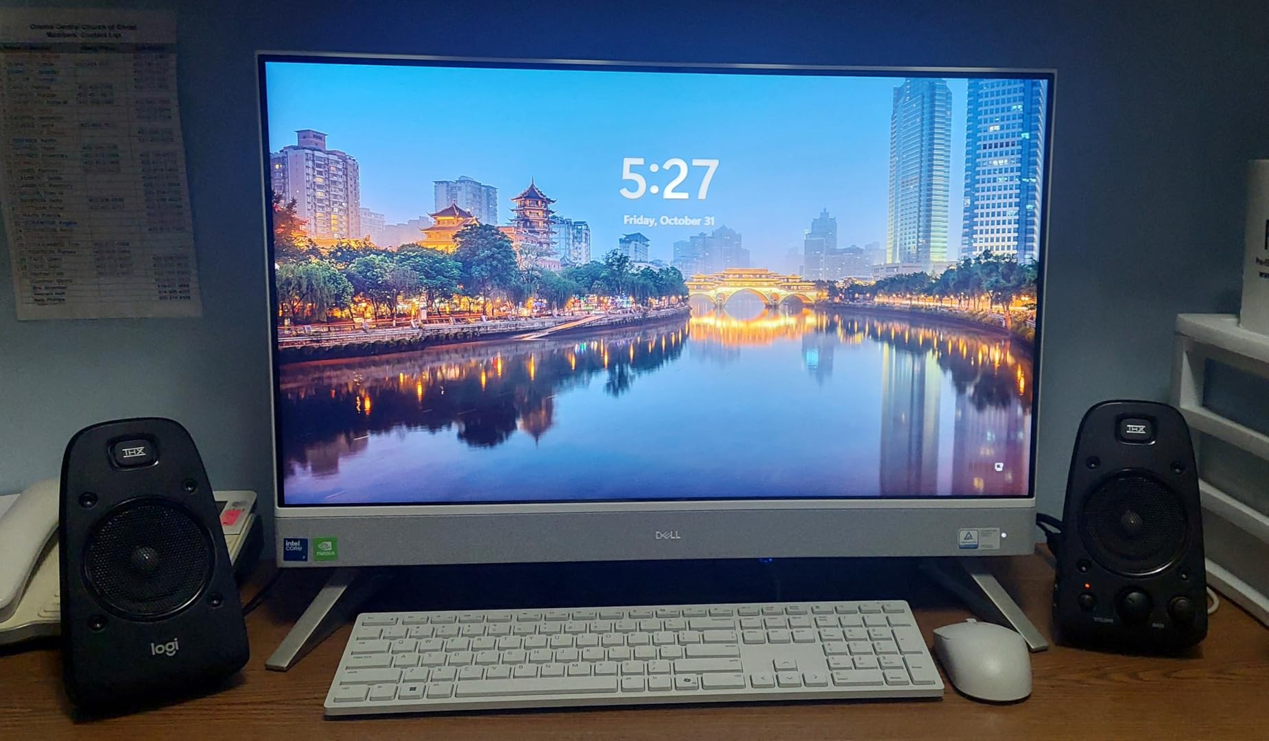 Dell 27 All-in-One Desktop ec27250-27-inch FHD (1920 x 1080) Display, Intel Core 5 Processor 120U, Intel Graphics, 16GB DDR5 RAM, 512GB SSD, Windows 11 Home, Onsite Service - White - Customer Photo 1