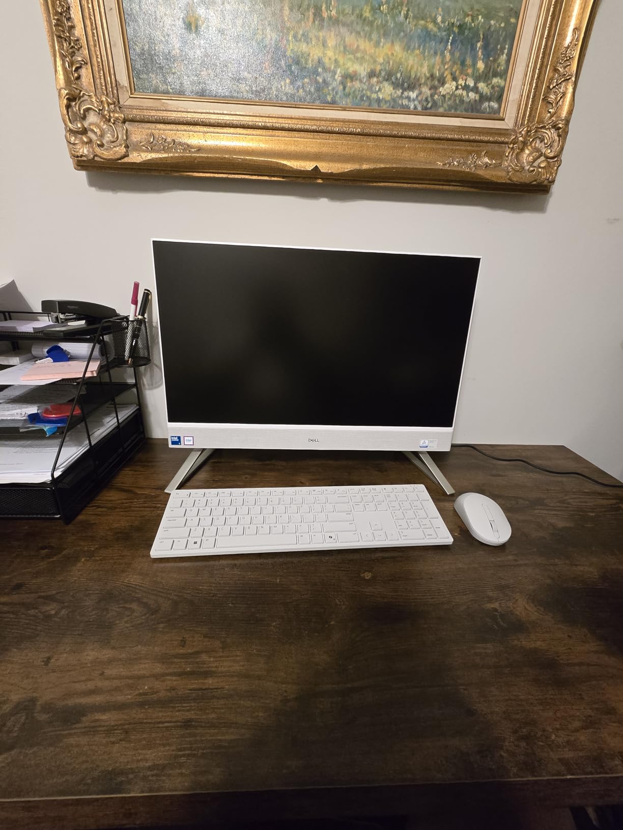 Dell 24 All-in-One Desktop ec24250-23.8-inch FHD Display, Intel Core 3 Processor 100U, Intel Graphics, 8GB DDR5 RAM, 512GB SSD, Windows 11 Home, Onsite Service+6 Months Retail Migrate - White - Customer Photo 2