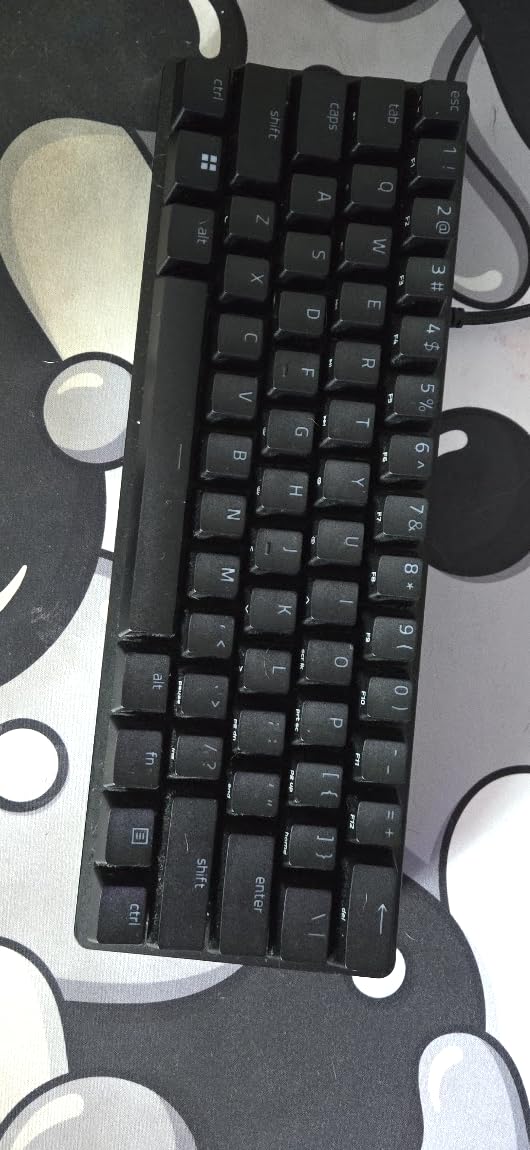 Razer Huntsman Mini 60% Gaming Keyboard: Linear Optical Switches - Rapid Trigger Mode - Chroma RGB Lighting - PBT Keycaps - Onboard Memory - Snap Tap - Classic Black - Customer Photo 1