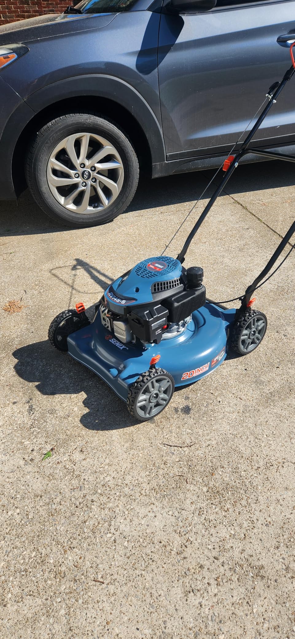 SENIX 144 cc Gas Lawn Mower, 20 inch 4-Cycle Push Mower, Side Discharge, 5 Position Cutting Height Adjustment, Low Noise & Fuel-Efficient for Lawn, Yard and Garden - Customer Photo 2