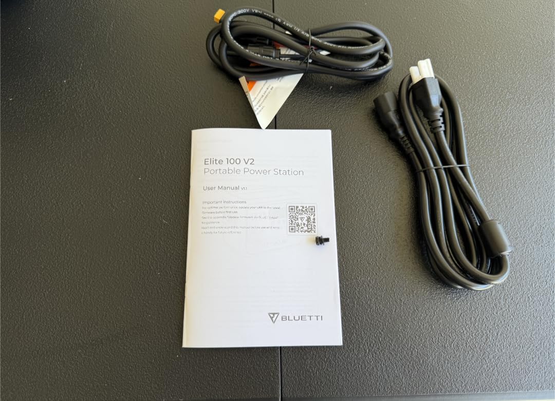 BLUETTI Elite 100 V2 Portable Power Station (2025 New), 1024Wh LiFePO4 Battery Backup w/ 4 1800W AC Outlets (3600W Surge), 35% Smaller, Solar Generator for Camping, Outages, and UPS Backup - Customer Photo 2