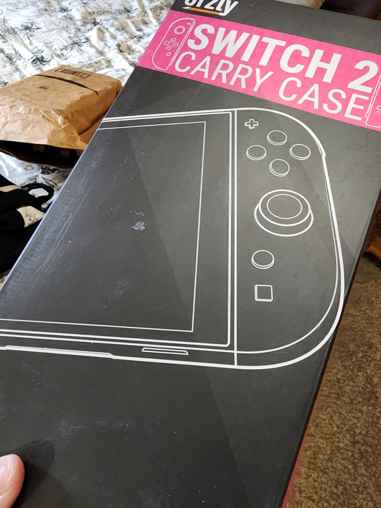 Orzly Case Compatible with Nintendo Switch 2 Protective Carry Case (2025 Model) with Screen Padding, Game Card microSD Pockets for Console and Accessories Screen Size 7.9