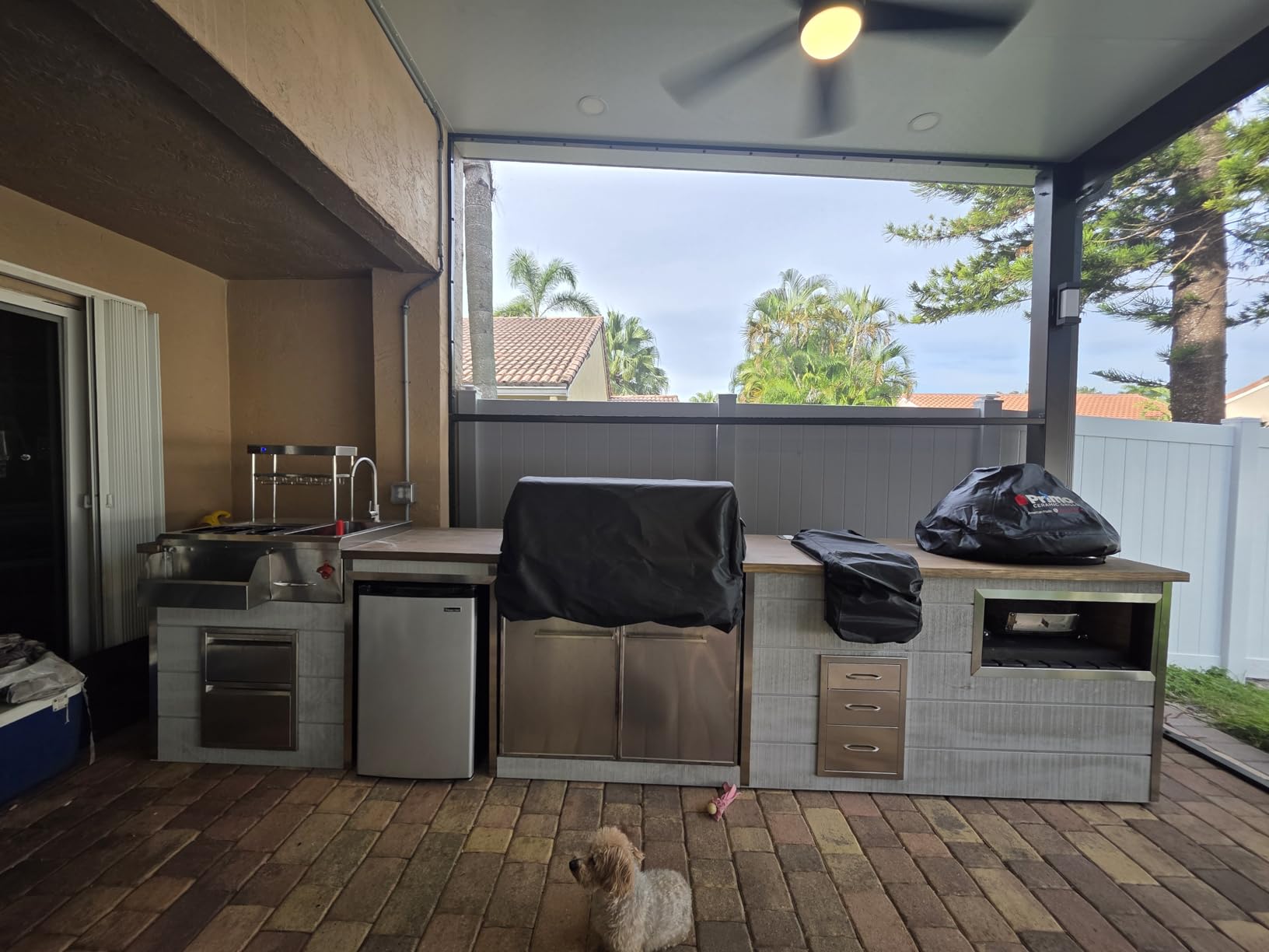 VEVOR Double Grilling Side Burners, 2 x 17,000BTU Liquid Propane Side Burner for Outdoor Kitchen, Convertible to Natural Gas, 304 Stainless Steel Built-in Double Burners with LED for BBQ Grill Island - Customer Photo 1