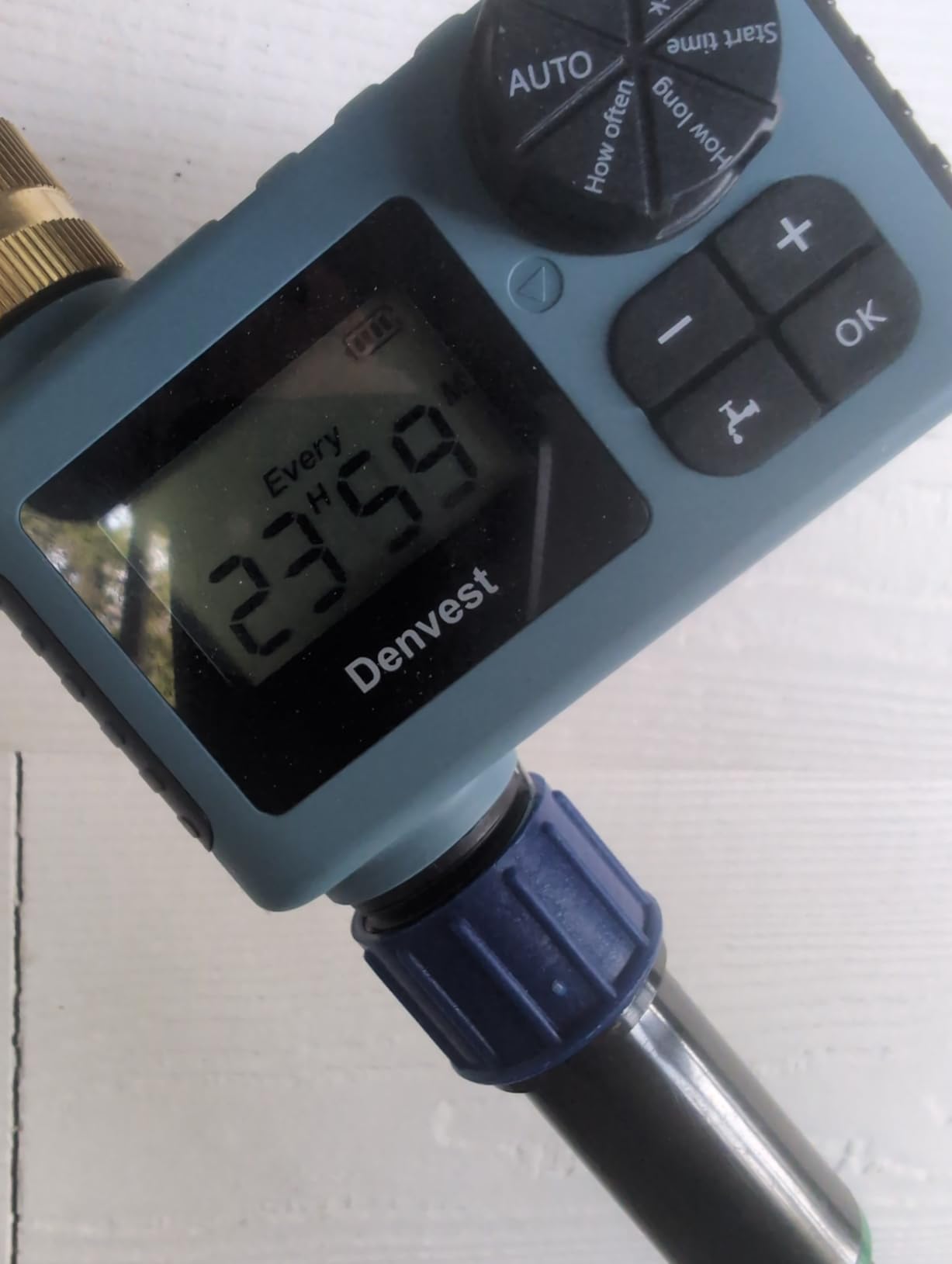 WiFi Water Timer with Brass Inlet, 1 Zone Smart Sprinkler Timer for Garden Hose Faucet, Hose Timers with WiFi Hub, Up to 20 Watering Plans, APP & Voice Control, Compatible with Alexa - Customer Photo 2