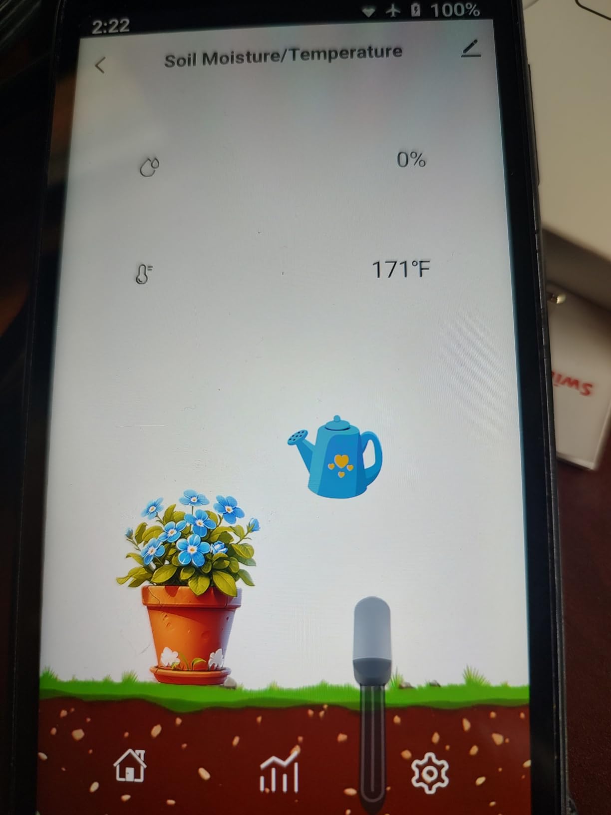 Solar Powered Soil Moisture & Temp Sensor WiFi/Bluetooth No Gateway Required | IP65 Waterproof Indoor/Outdoor Plant Monitor | Compatible with Alexa & Tuya Smart Life | Garden, Farm Hygrometer - Customer Photo 1