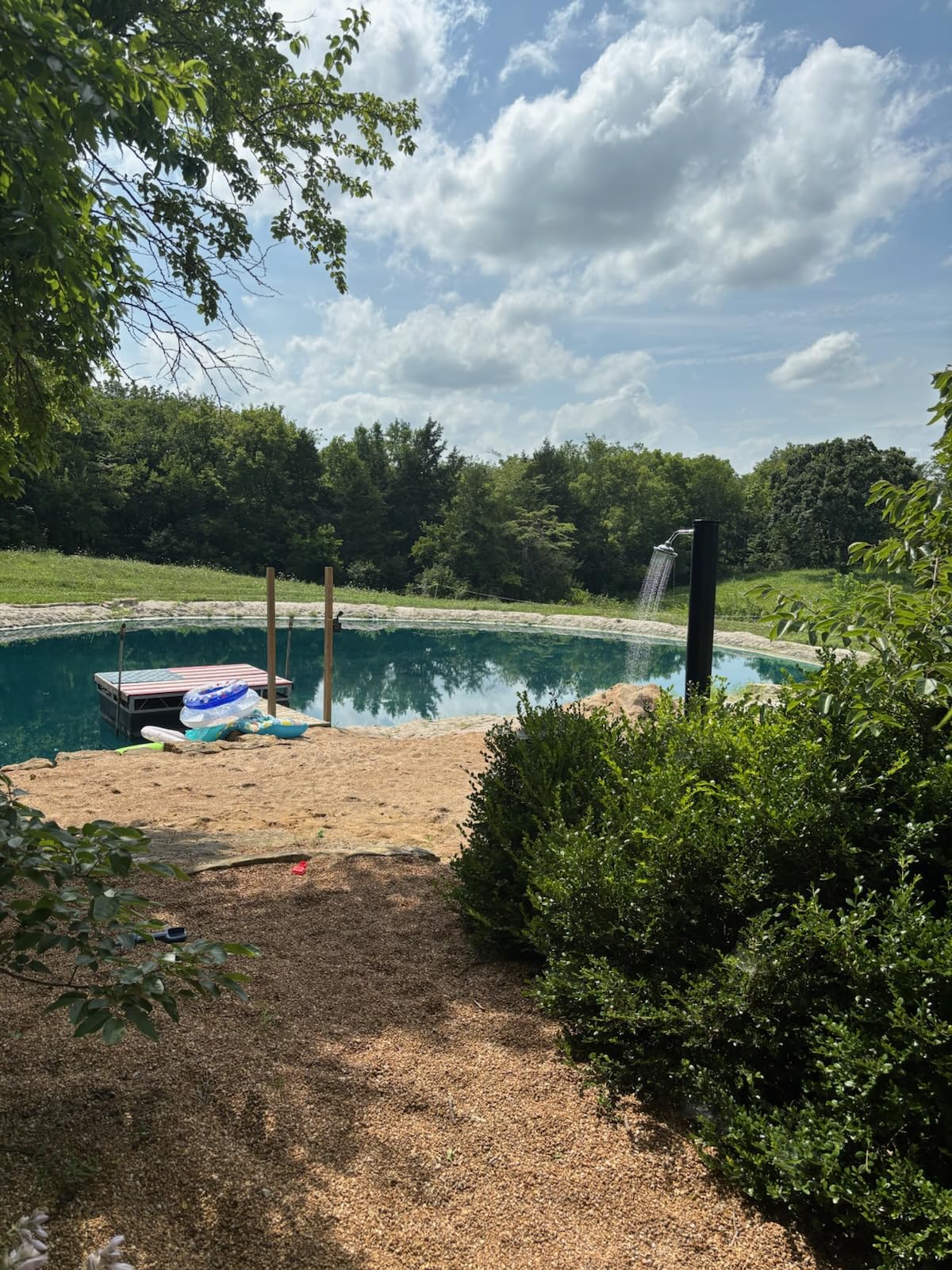VINGLI Solar Heated Shower,2-Section with Shower Head and Foot Shower Tap，for Outdoor Backyard Poolside Beach Pool Spa,Black (10 Gallon-Black) - Customer Photo 2