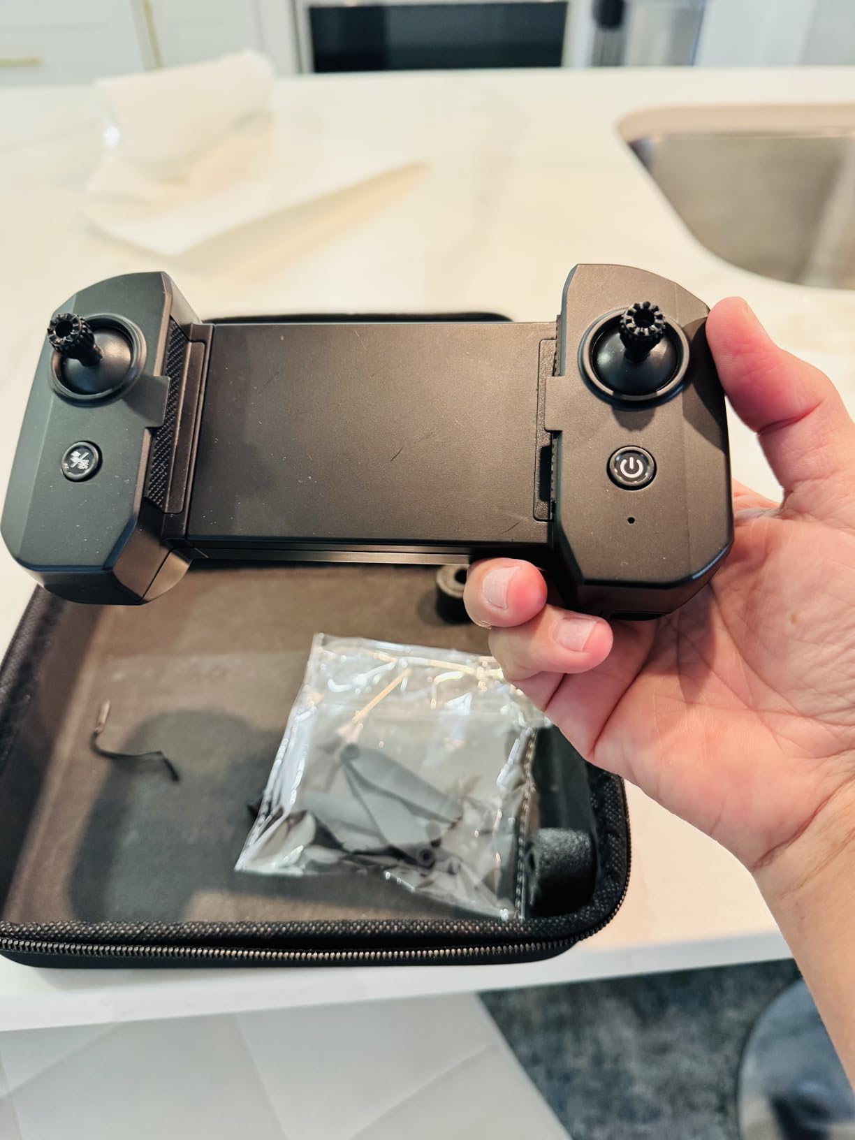 Drone with Camera - Drones for Adults, with 2 Batteries, Carrying Case, Propellers, 1080P HD Foldable Drone with Stable Hover, Trajectory Flight, Gravity Control, One Key Take Off/Land, 3D Flip customer photo 1